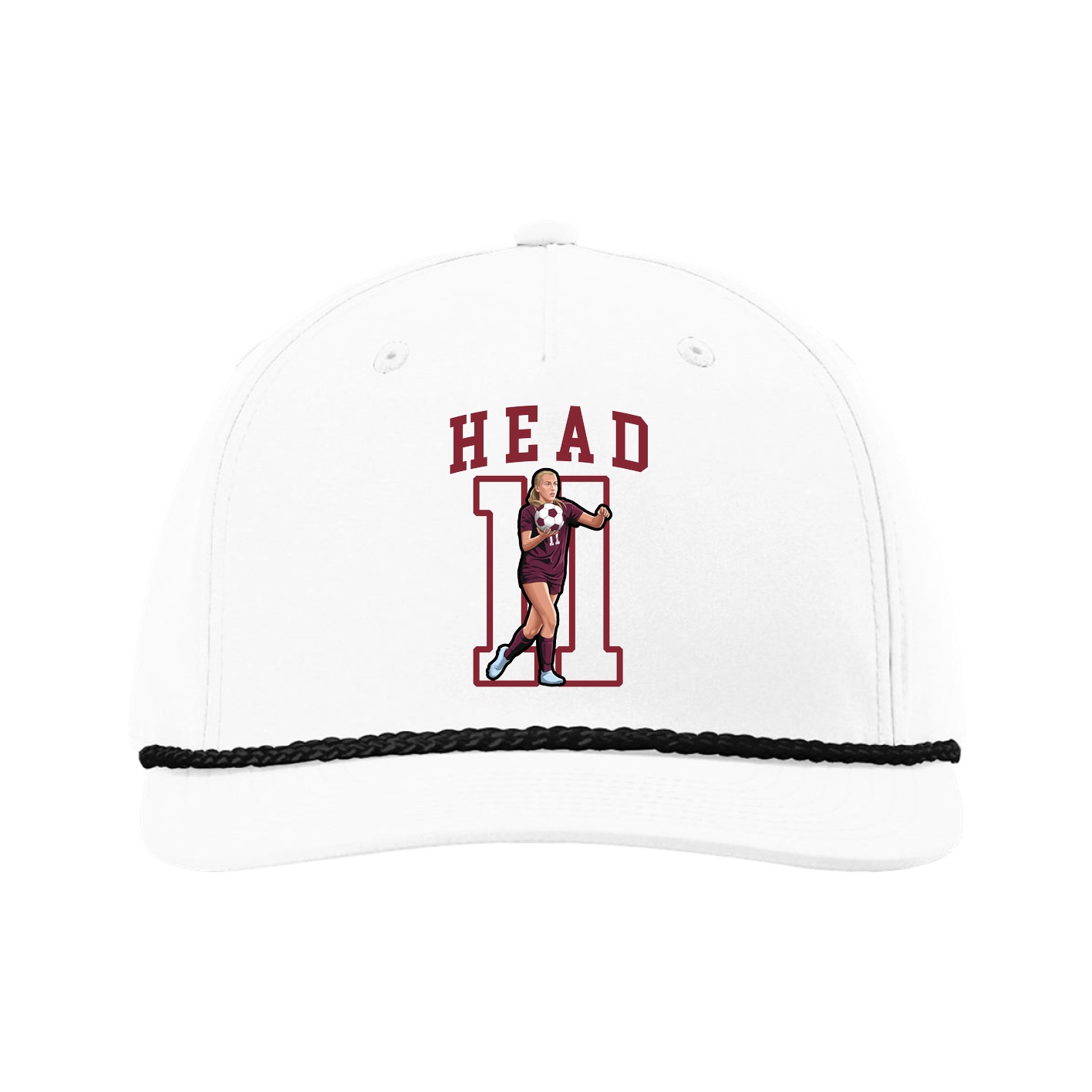 Five-Panel Classic Rope Cap — Shirsey in White