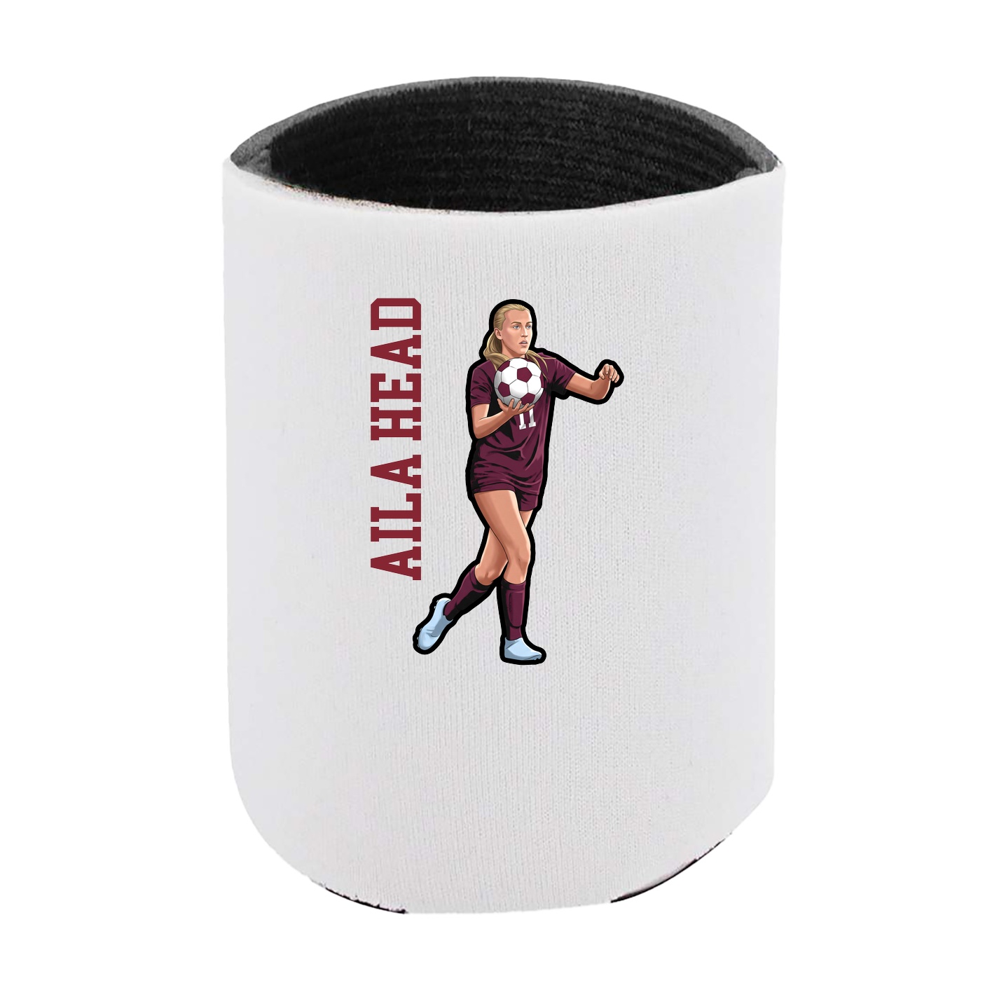 Can Holder — Name Vertical in White