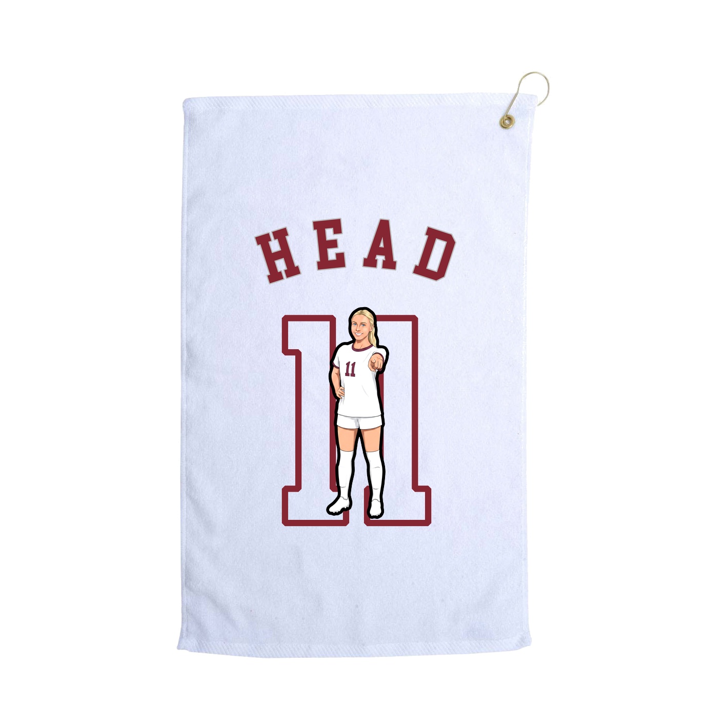 Golf Towel — Shirsey Arch in White