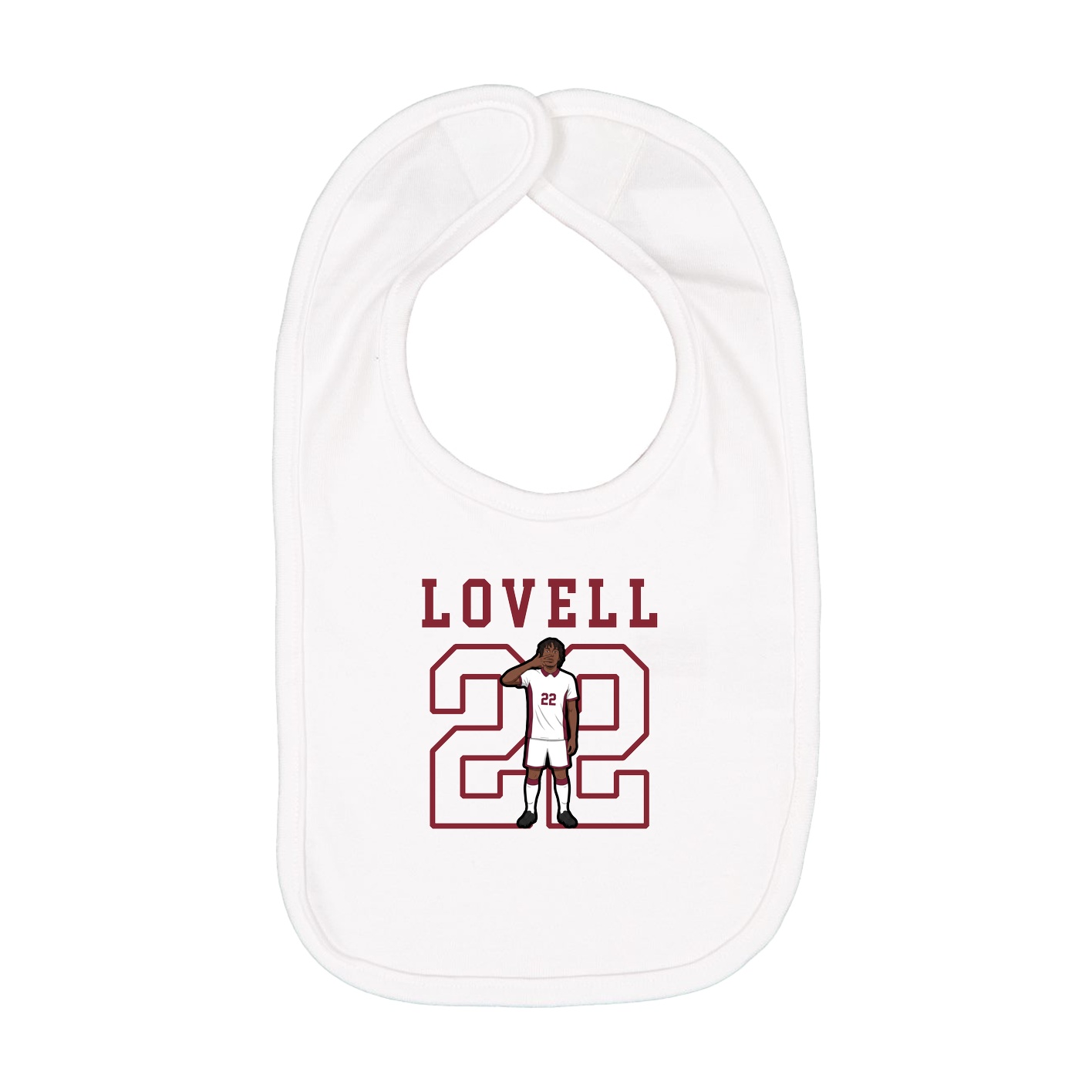 Infant Bib — Shirsey in White