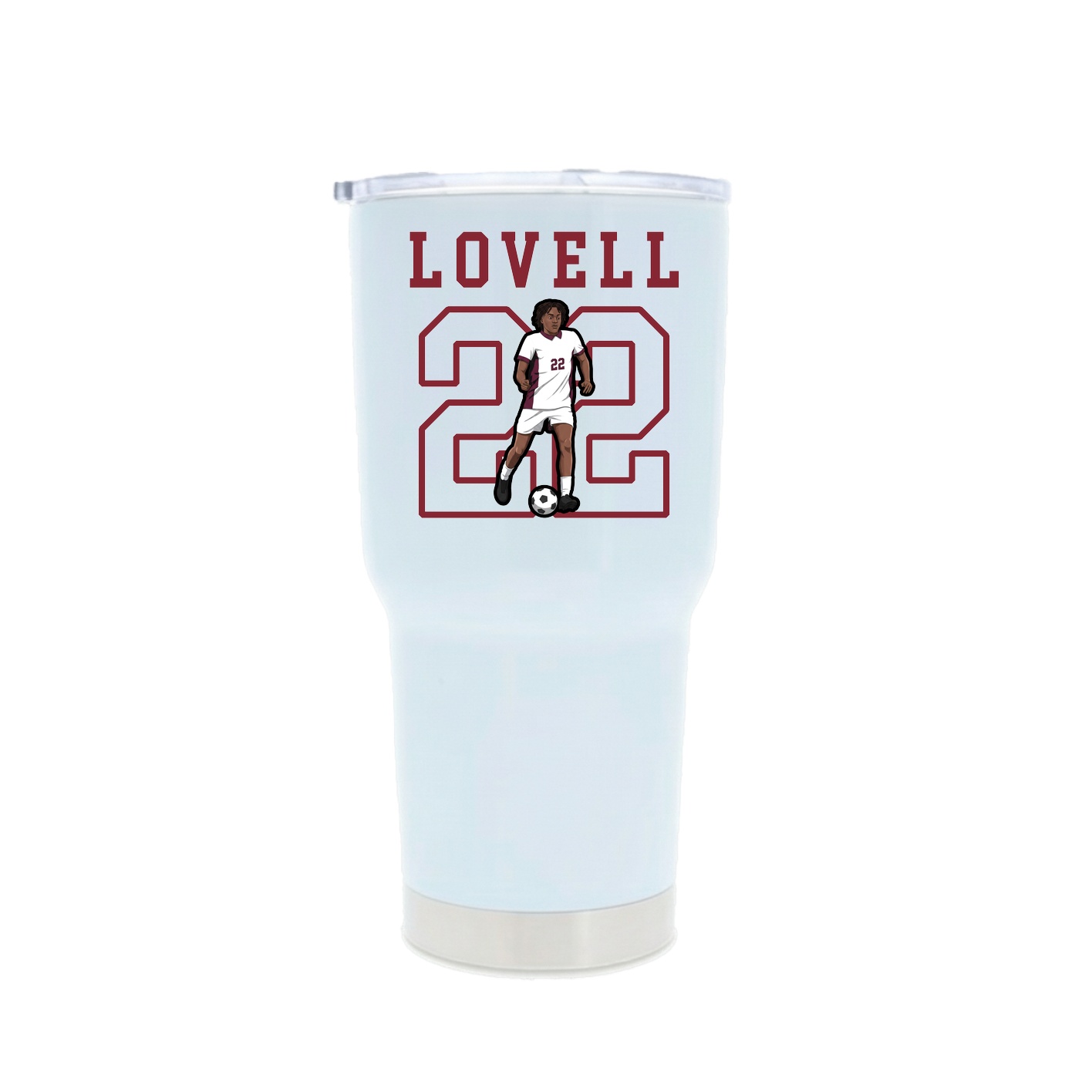 30oz Stainless Steel Tumbler — Shirsey in White