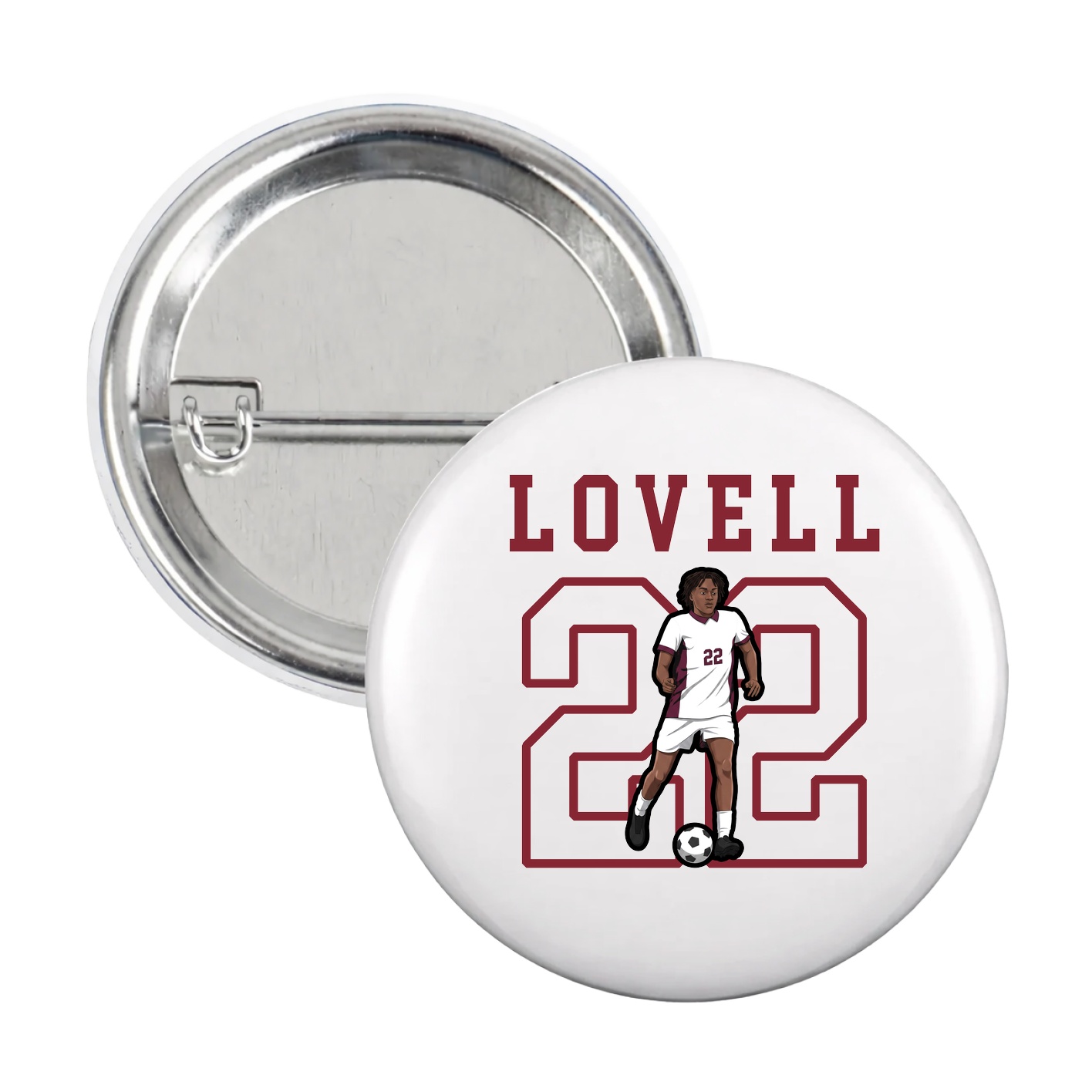 Game Day Button — Shirsey in White