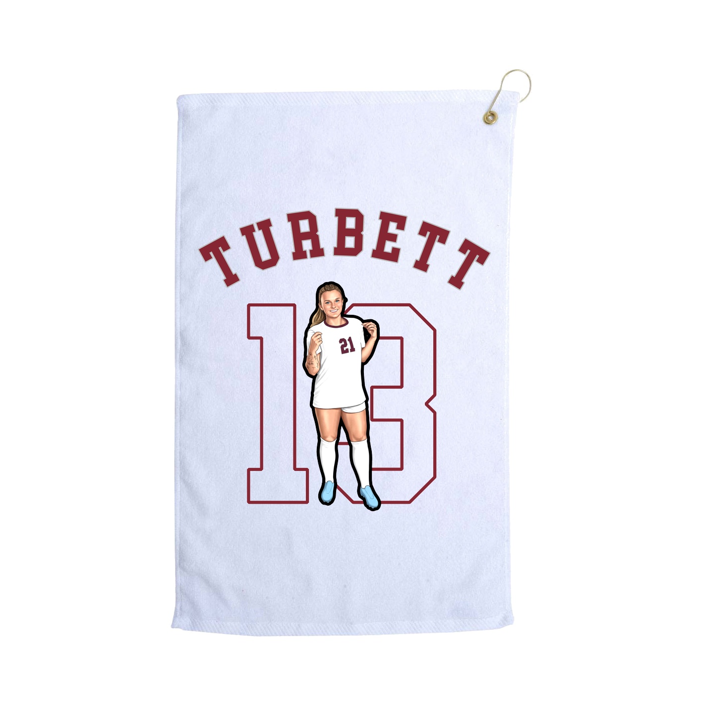 Golf Towel — Shirsey Arch in White