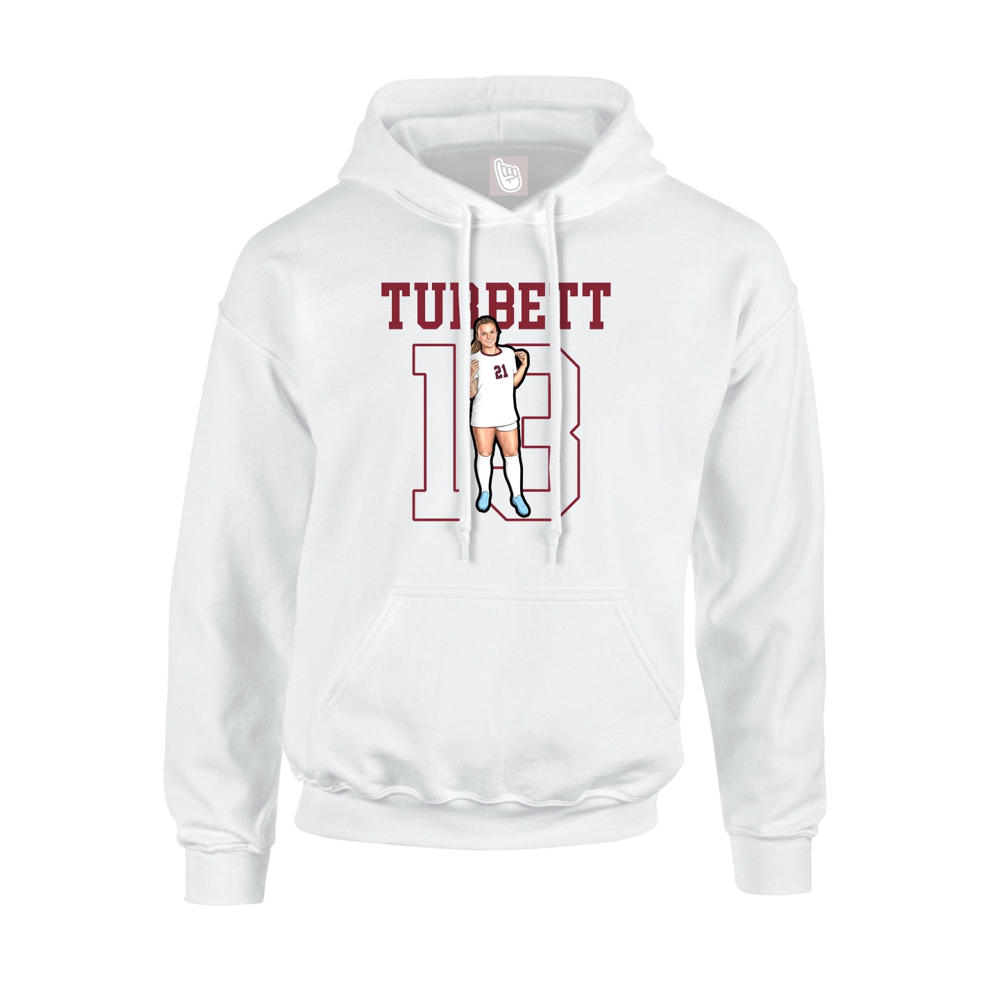 Hoodie — Shirsey in White