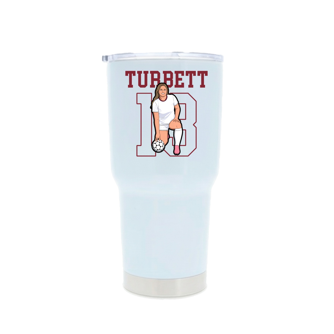 30oz Stainless Steel Tumbler — Shirsey in White