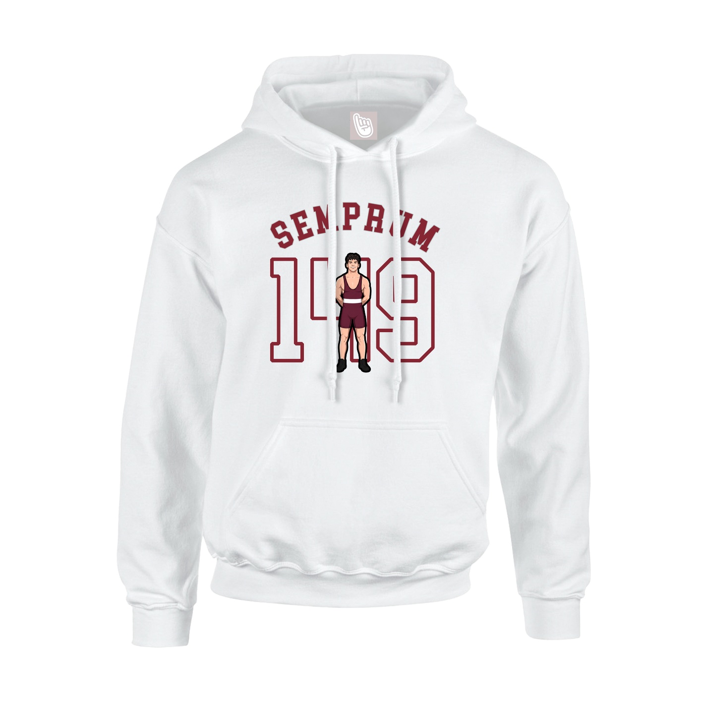 Hoodie — Shirsey Arch in White
