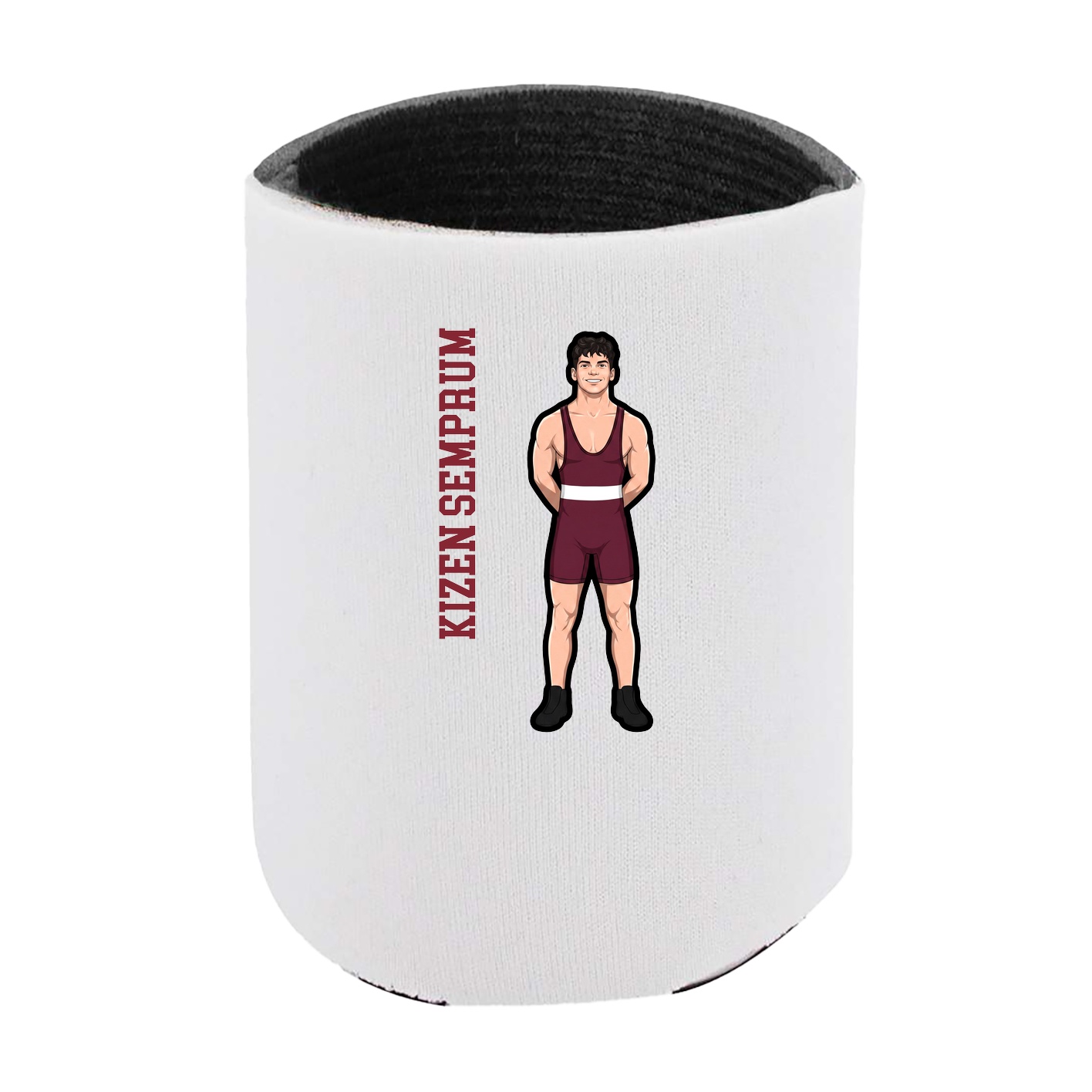 Can Holder — Name Vertical in White