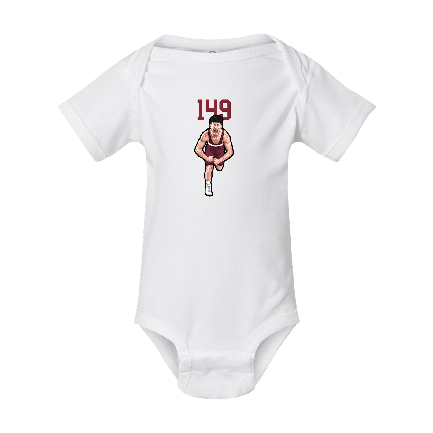 Baby Onesie — Number Top in White