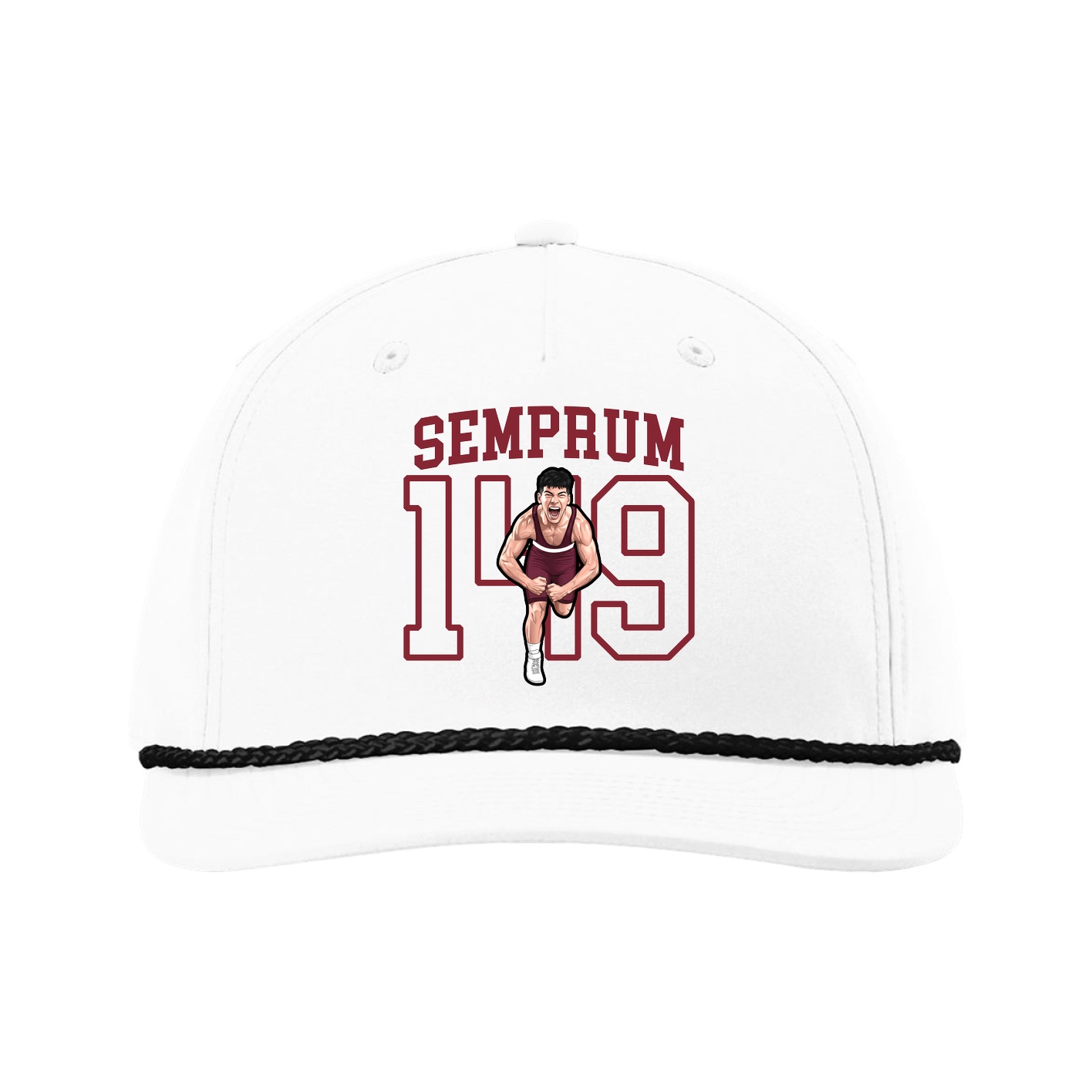 Five-Panel Classic Rope Cap — Shirsey in White