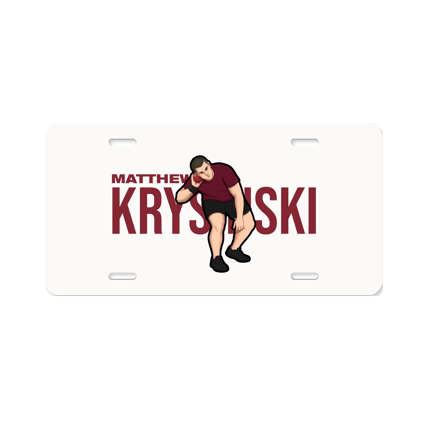 License Plate — Player Name in Classic