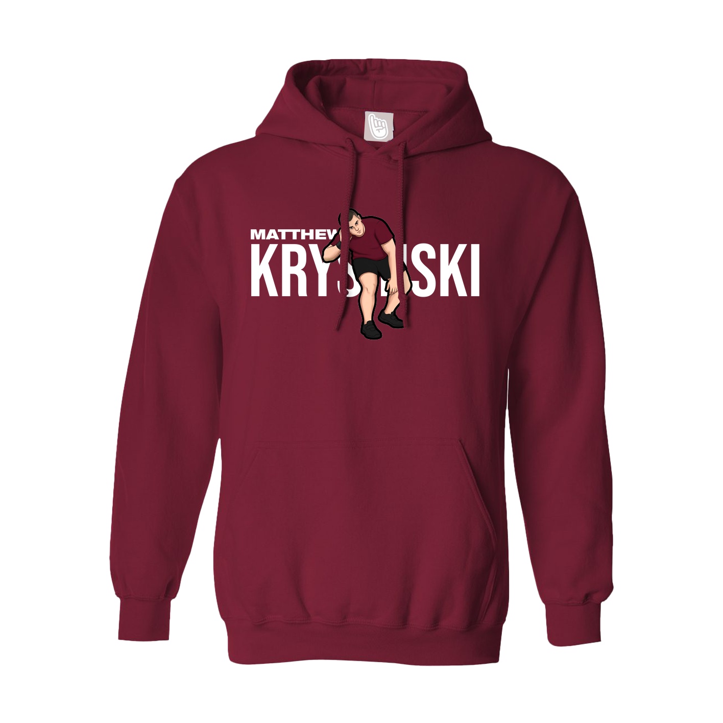 Hoodie — Player Name in Cardinal
