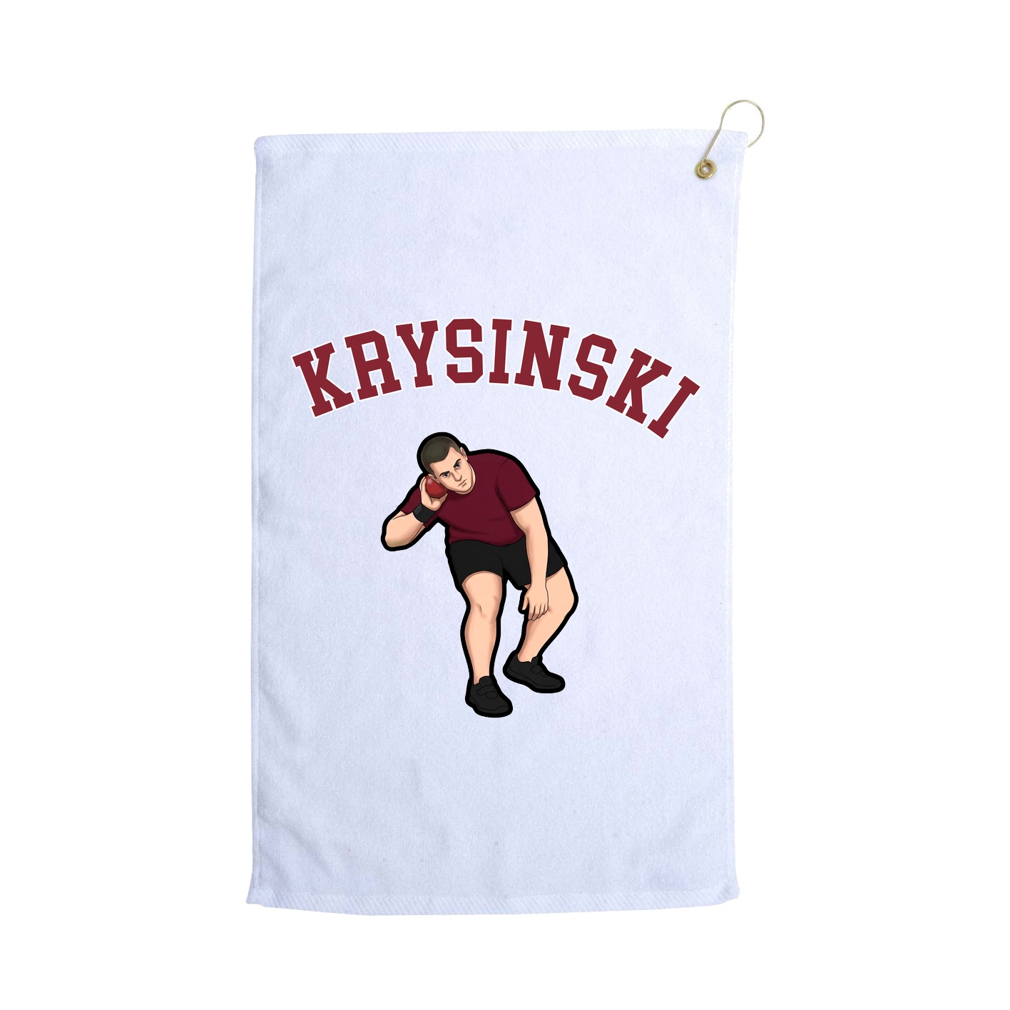 Golf Towel — Shirsey Arch in White