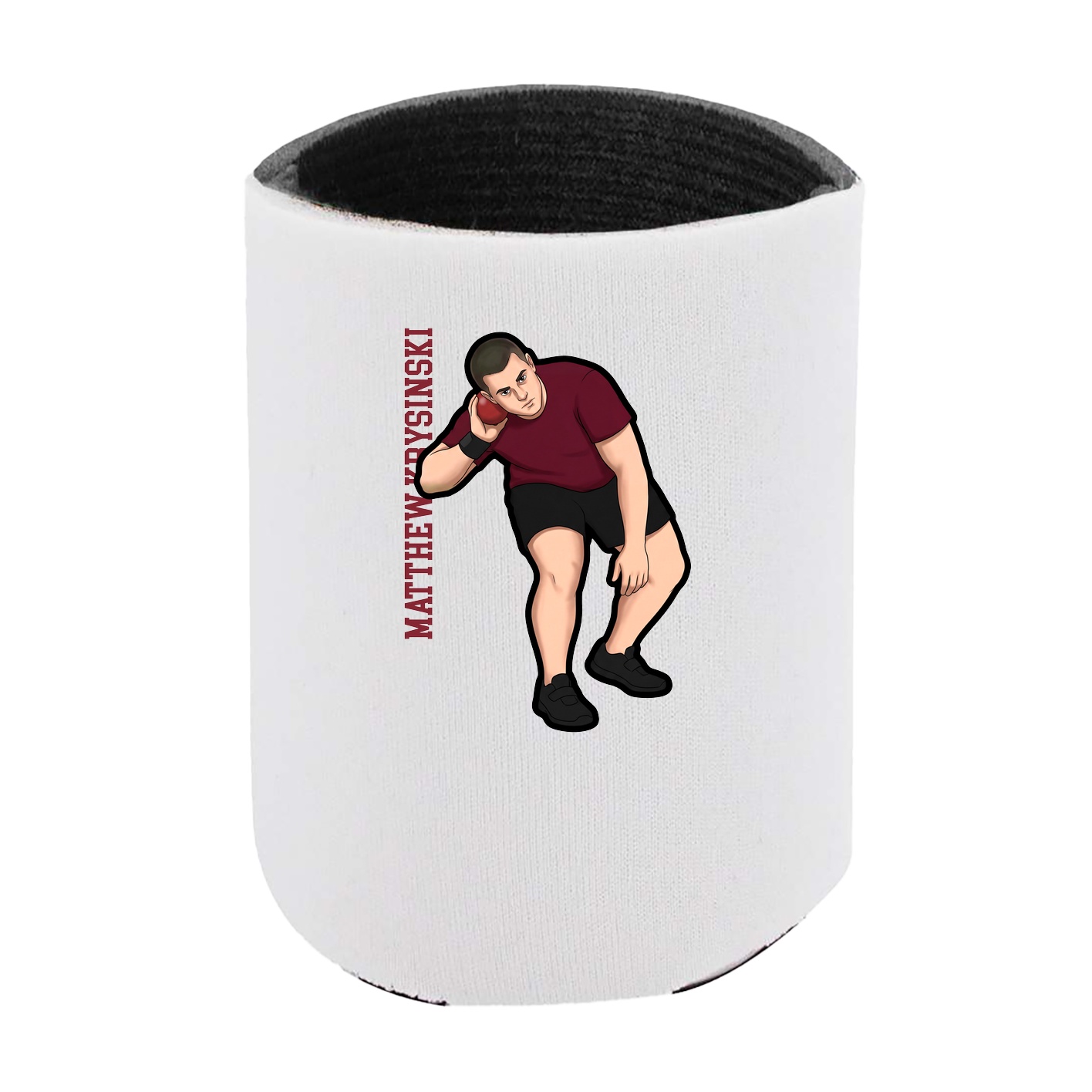 Can Holder — Name Vertical in White