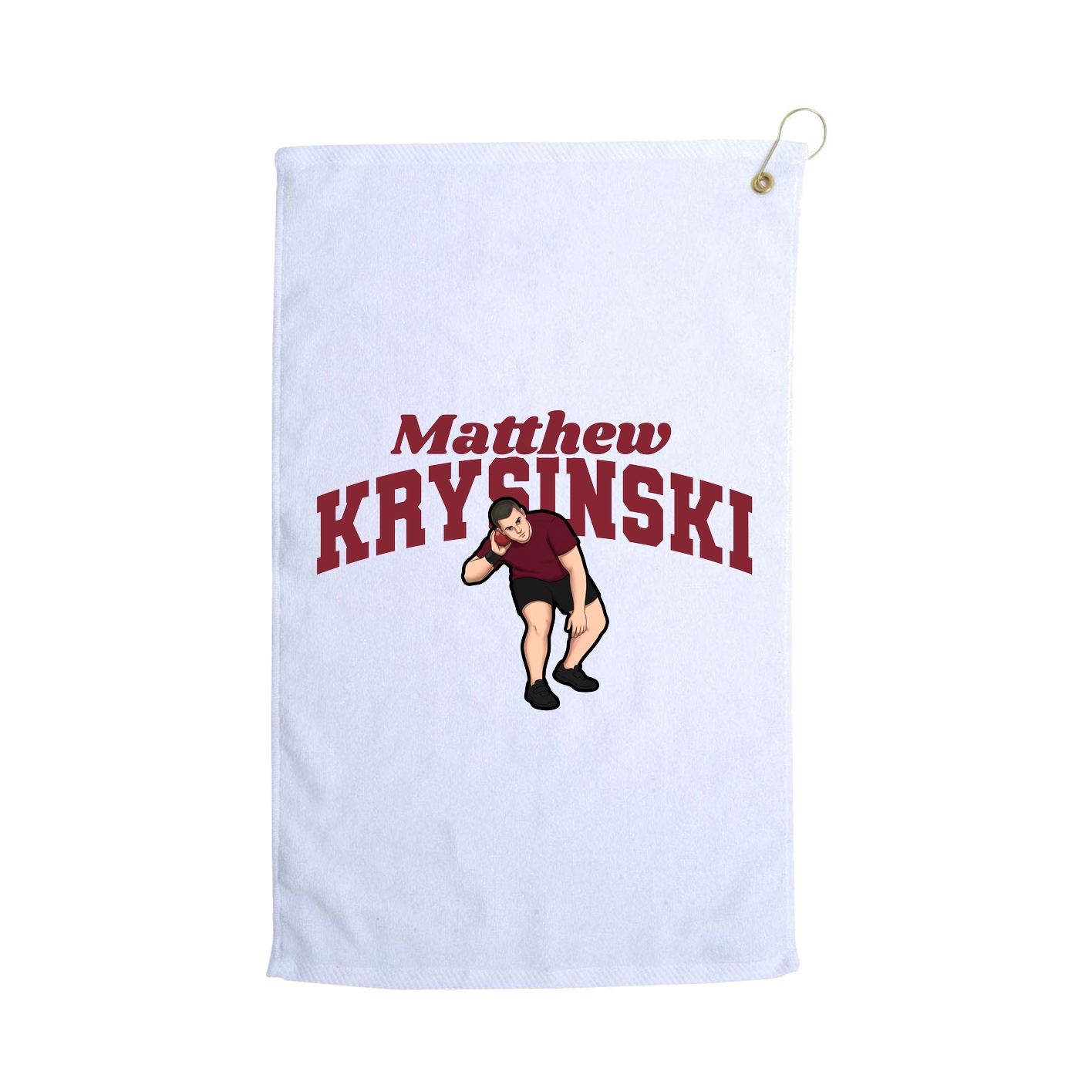 Golf Towel — Signature Arch in White