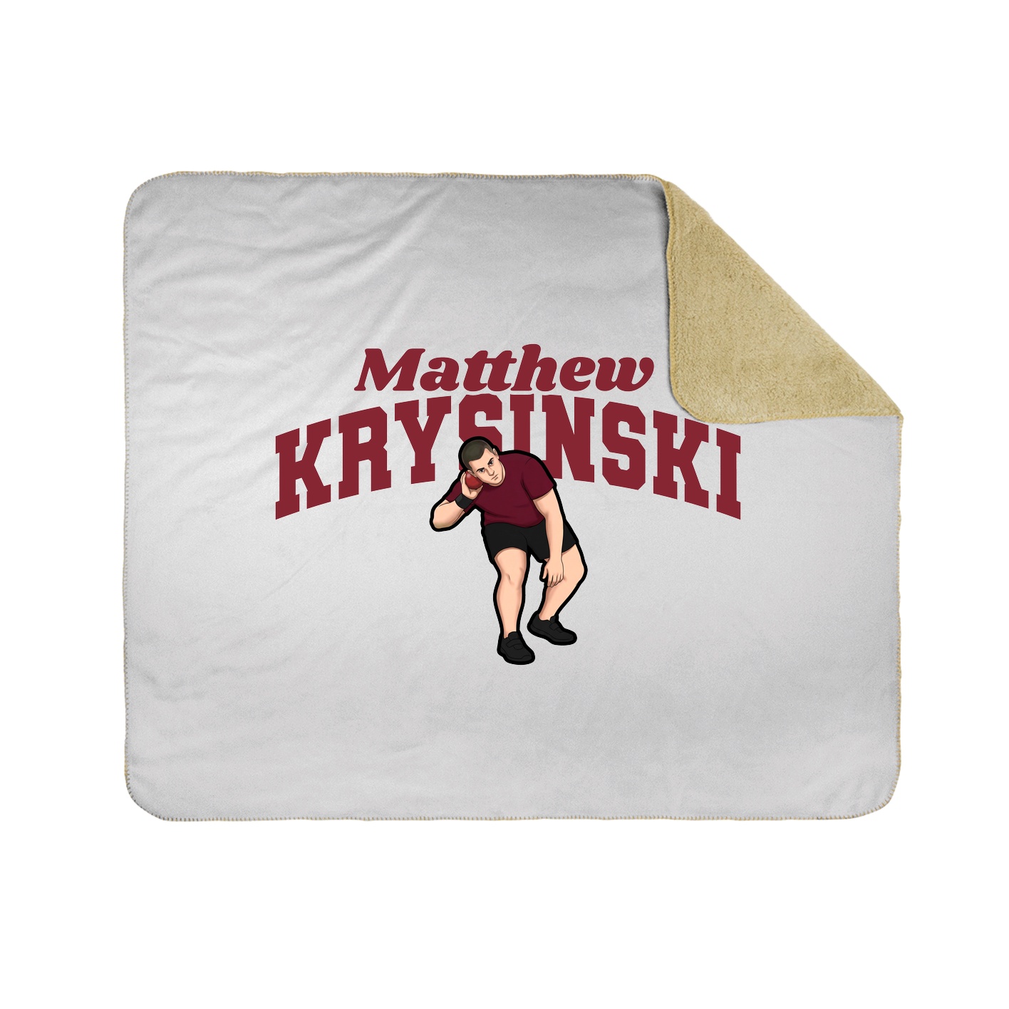 Throw Blanket — Signature Arch in White