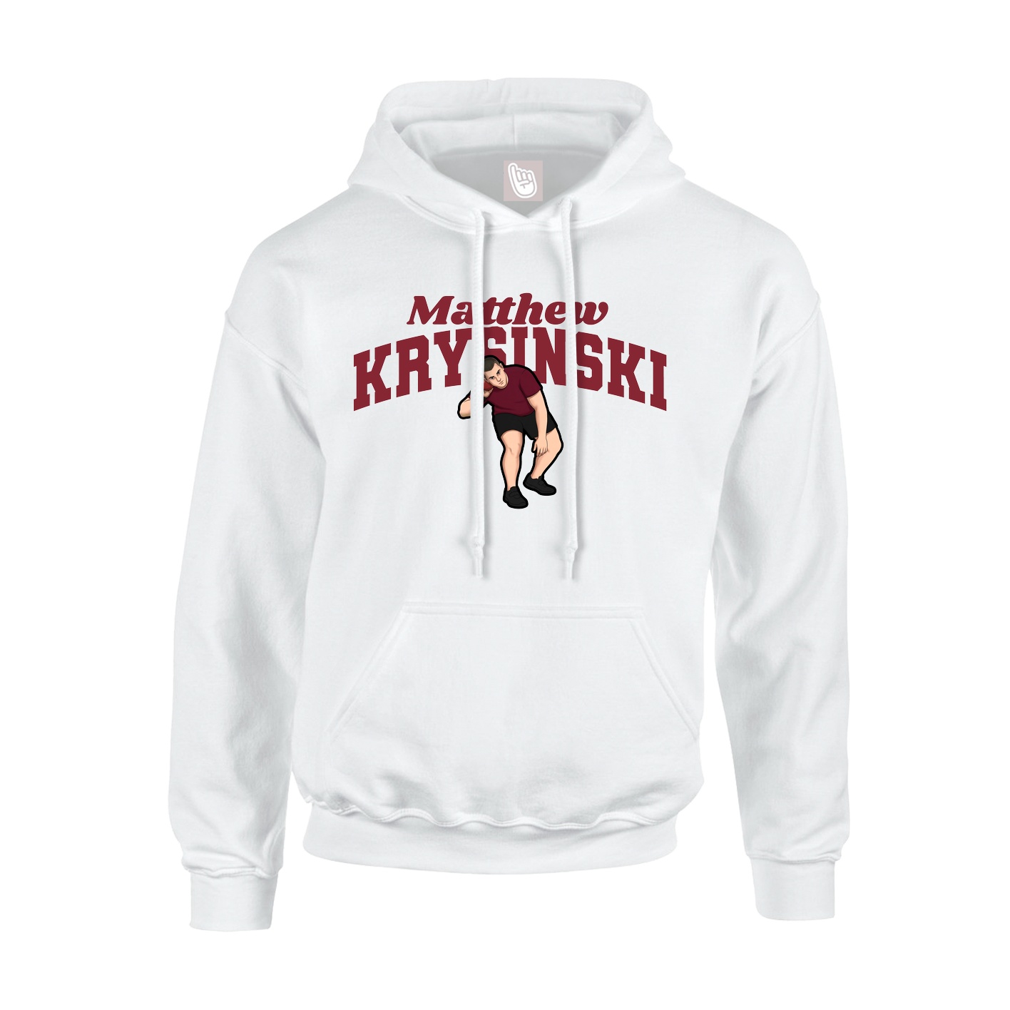 Hoodie — Signature Arch in White