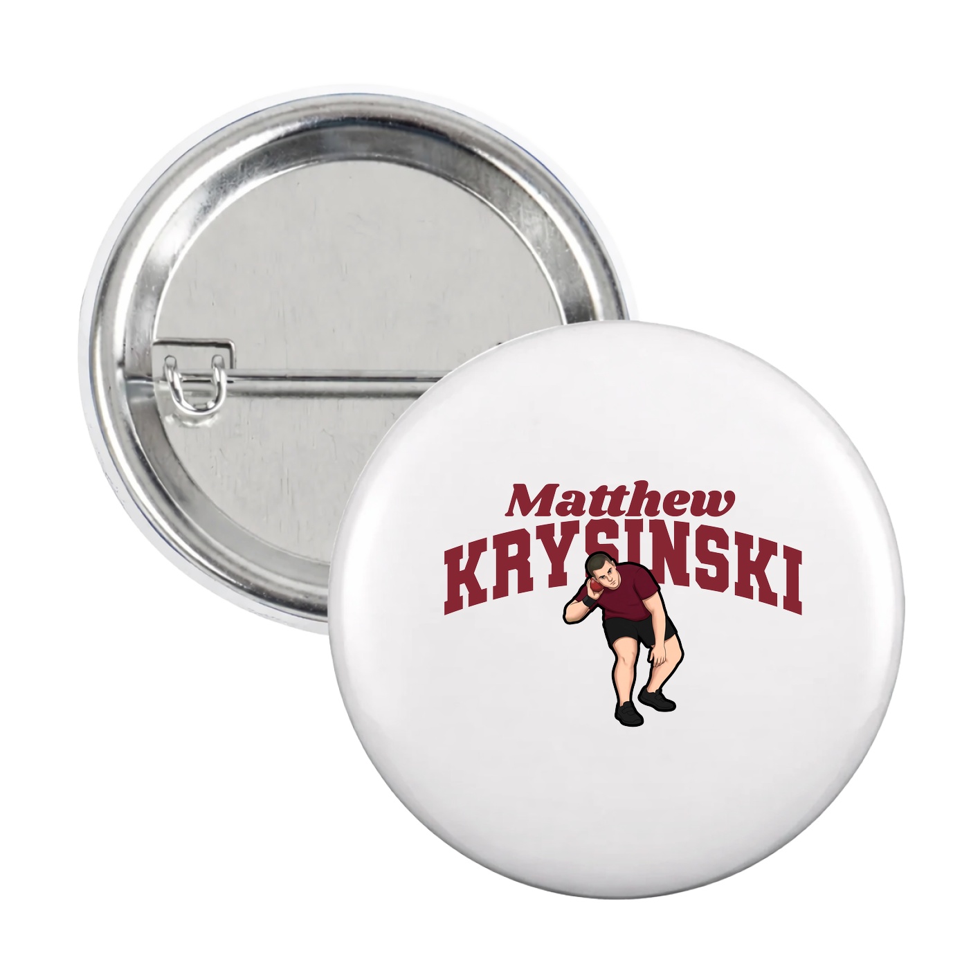 Game Day Button — Signature Arch in White