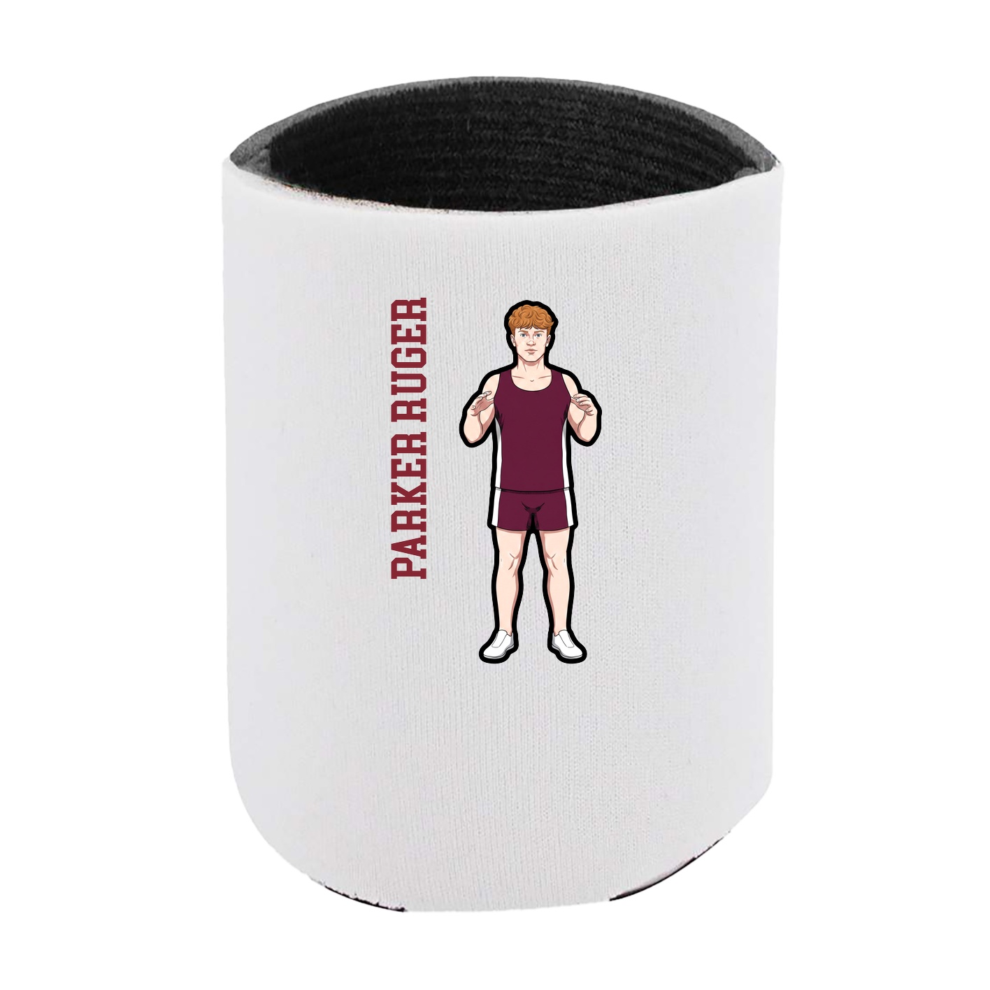 Can Holder — Name Vertical in White