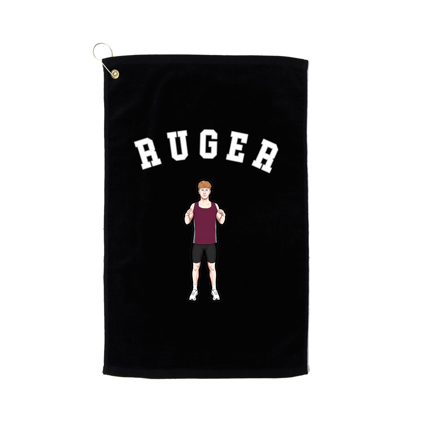 Golf Towel — Shirsey Arch in Black