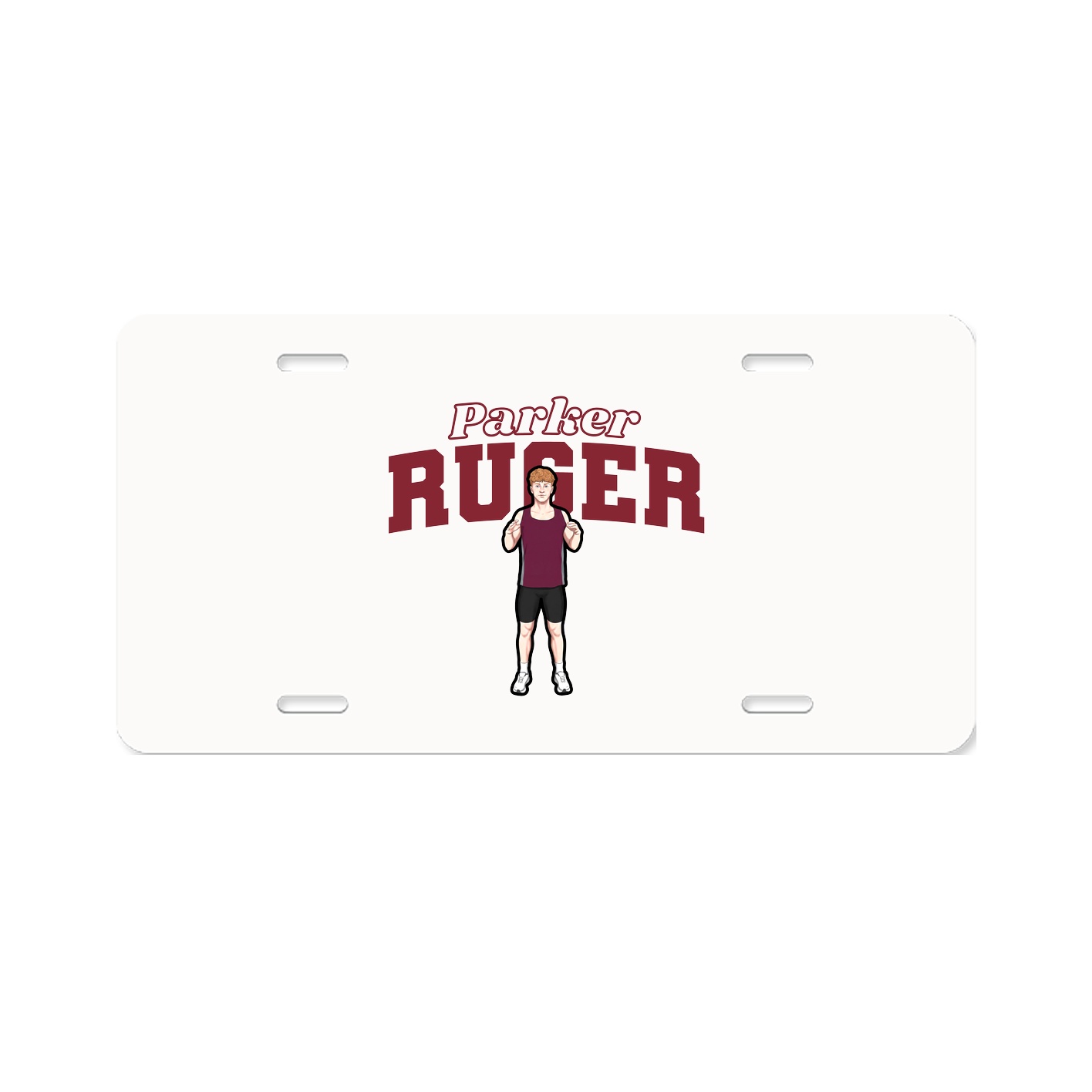 License Plate — Name Arch in Classic