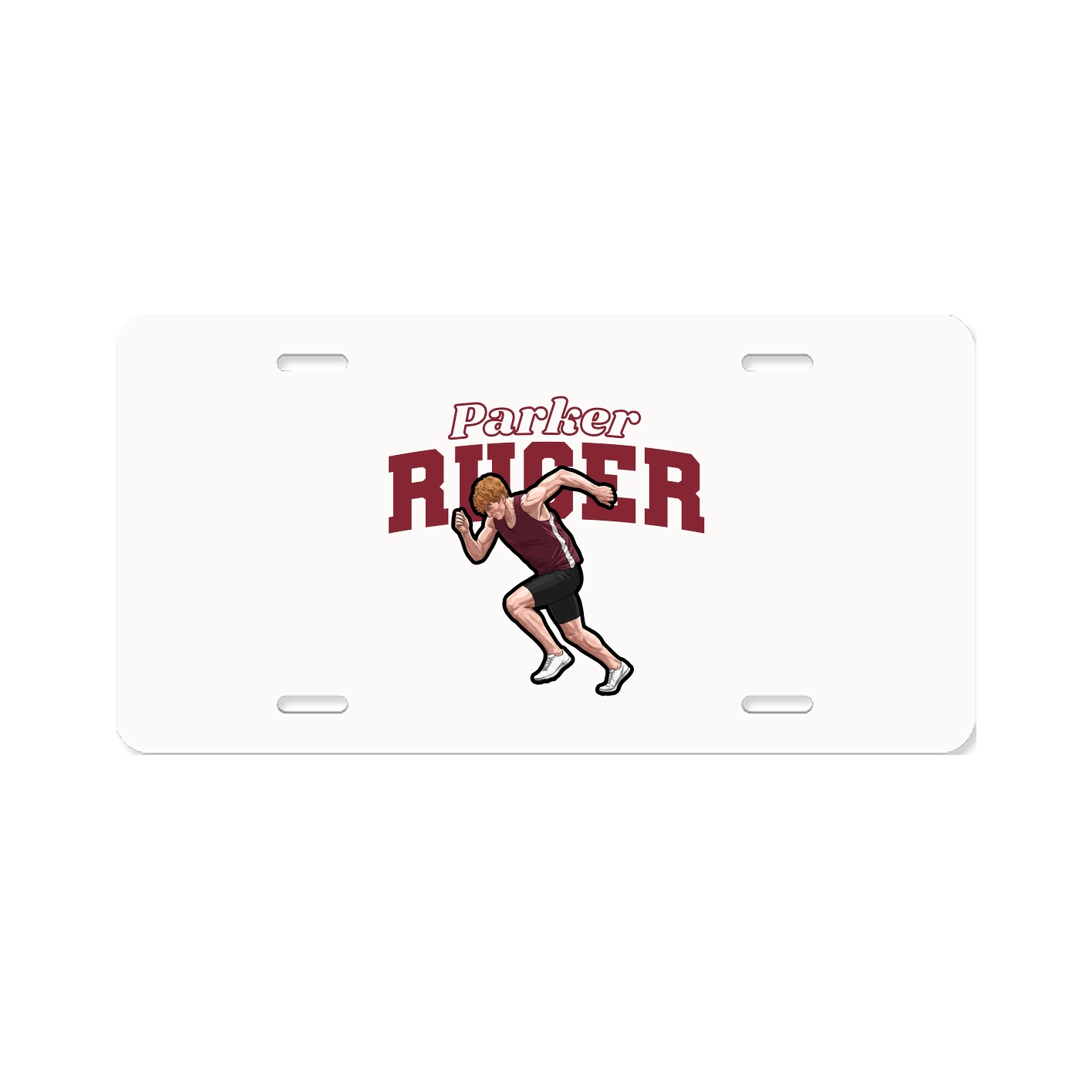 License Plate — Name Arch in Classic