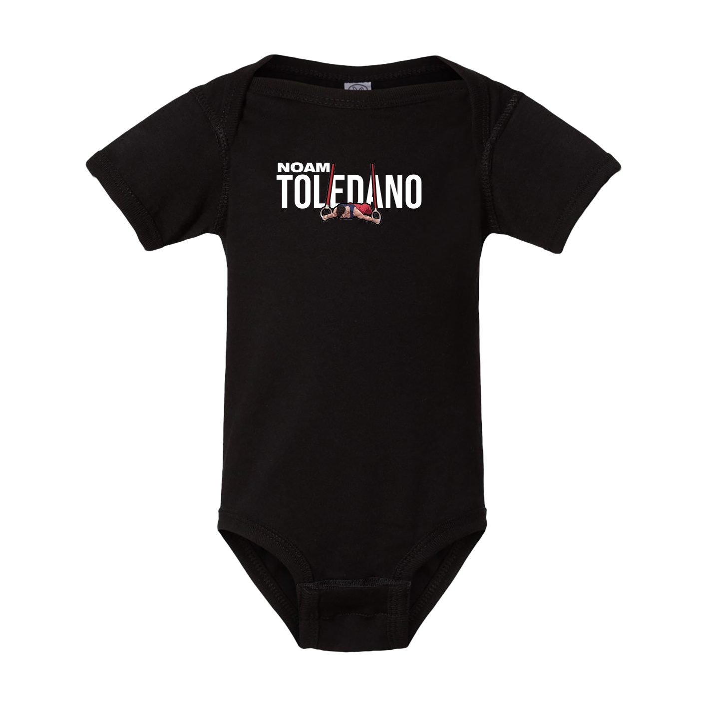 Baby Onesie — Player Name in Black