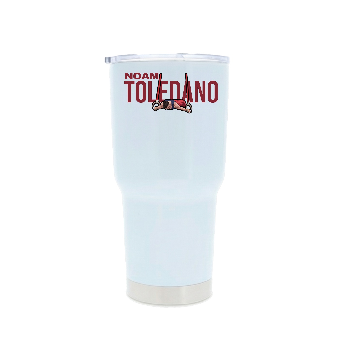 30oz Stainless Steel Tumbler — Player Name in White