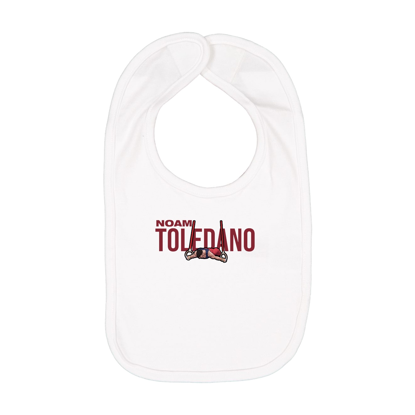 Infant Bib — Player Name in White