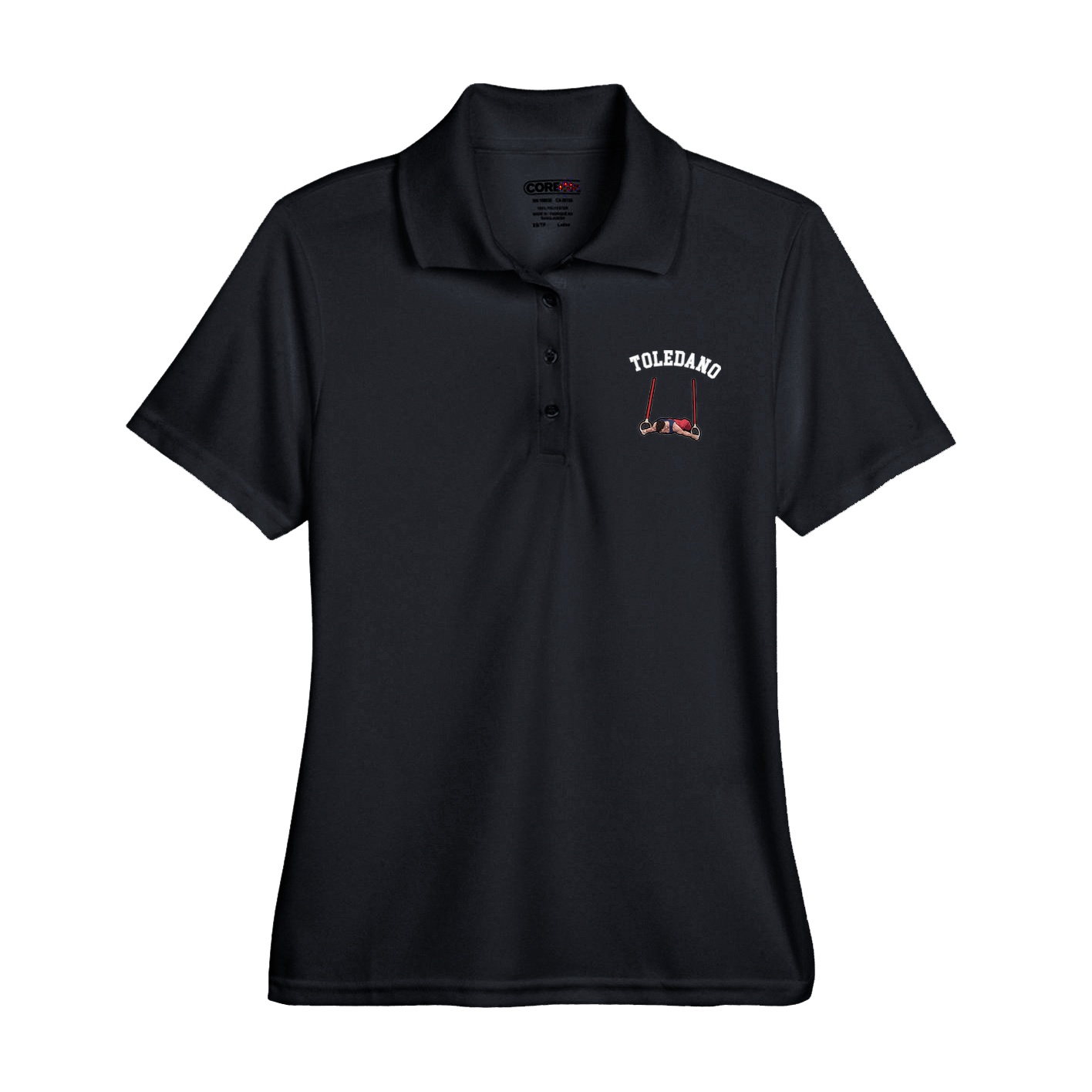 Womens Performance Polo — Shirsey Arch in Black