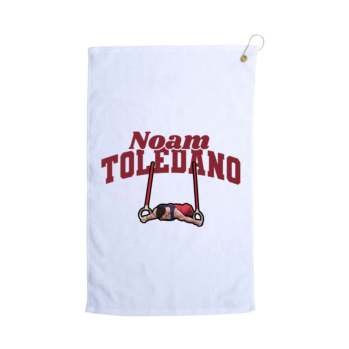 Golf Towel — Signature Arch in White
