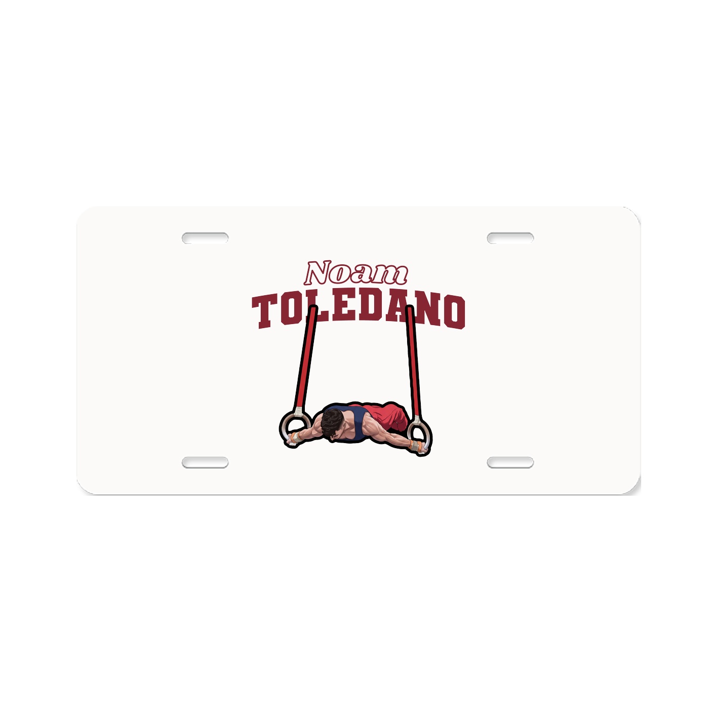 License Plate — Name Arch in Classic