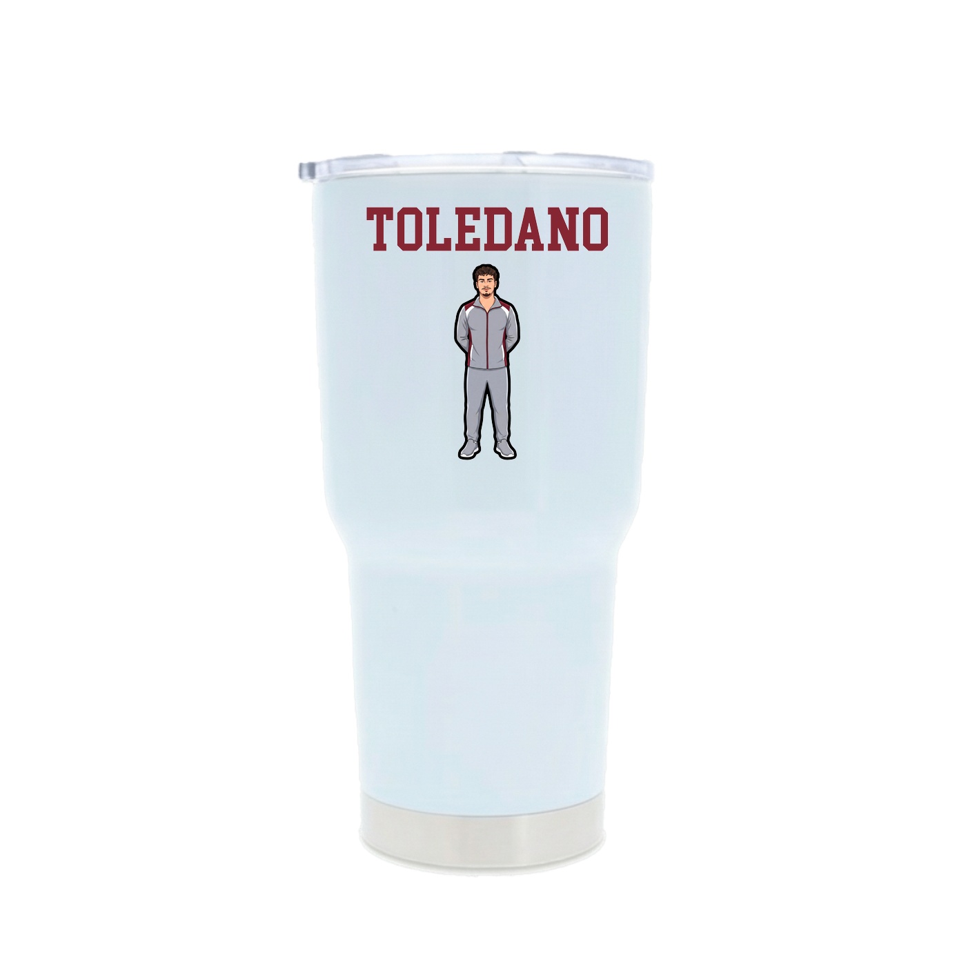 30oz Stainless Steel Tumbler — Shirsey in White
