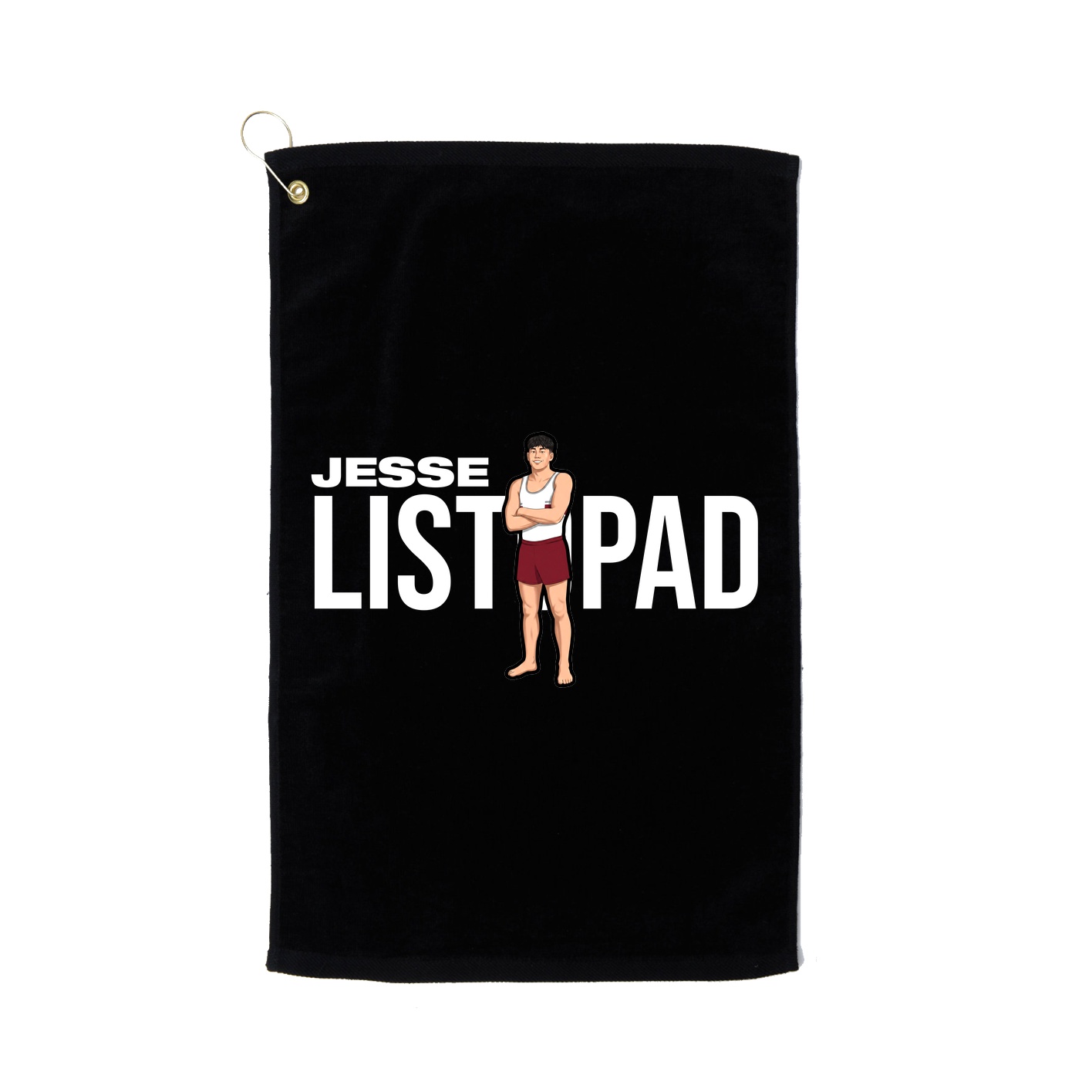 Golf Towel — Player Name in Black