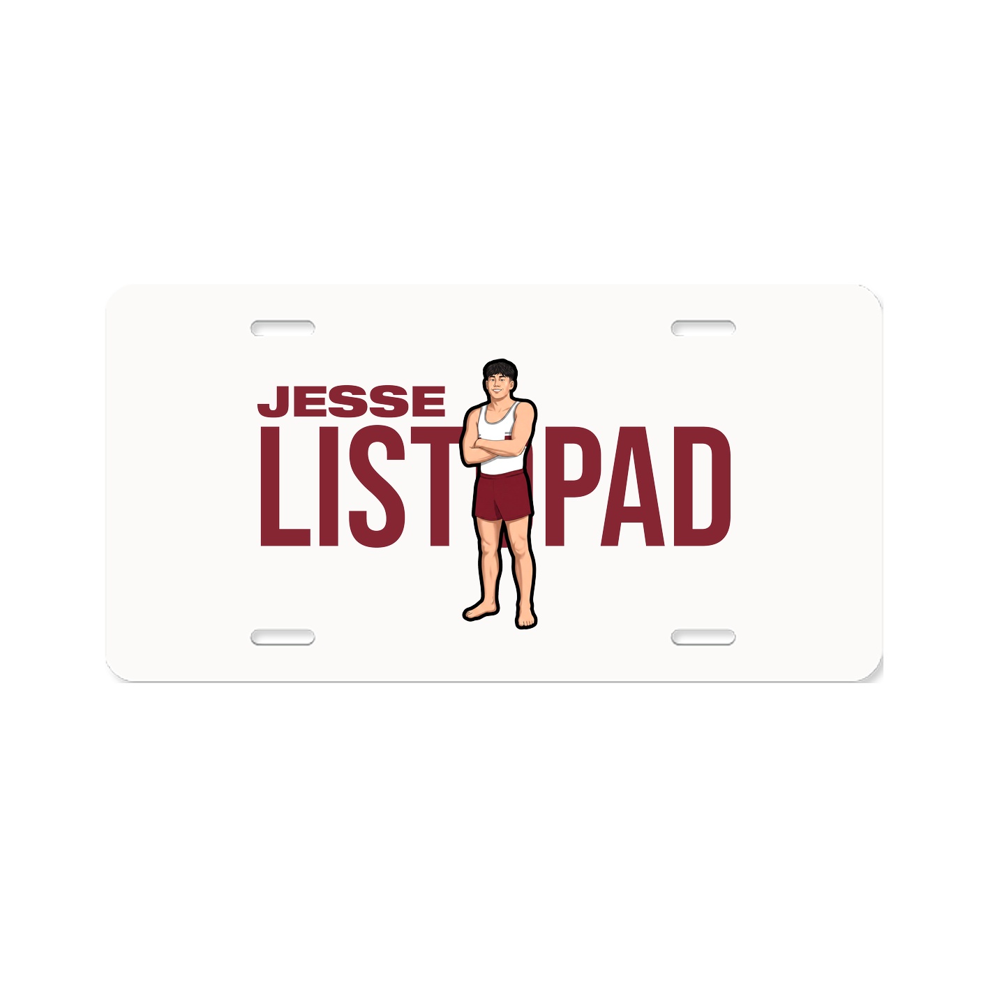 License Plate — Player Name in Classic