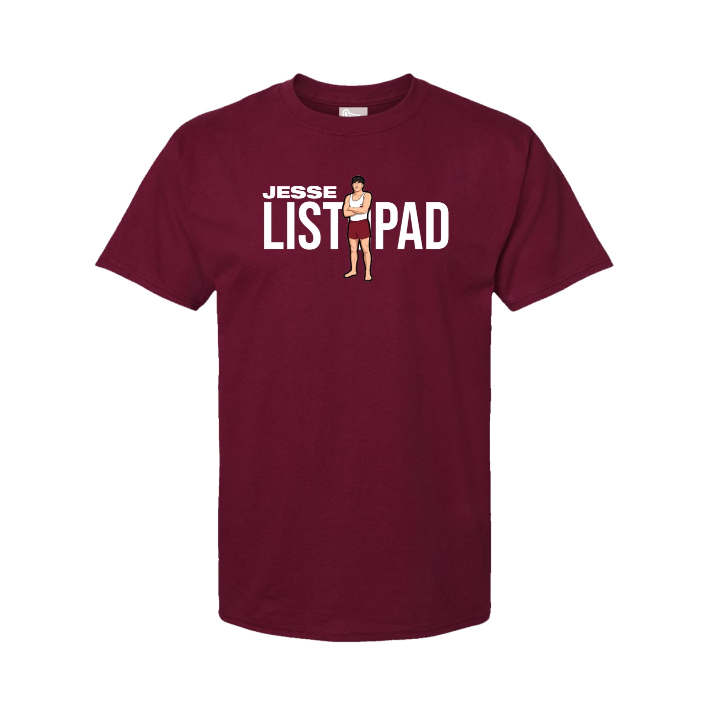 Youth Tee — Player Name in Cardinal