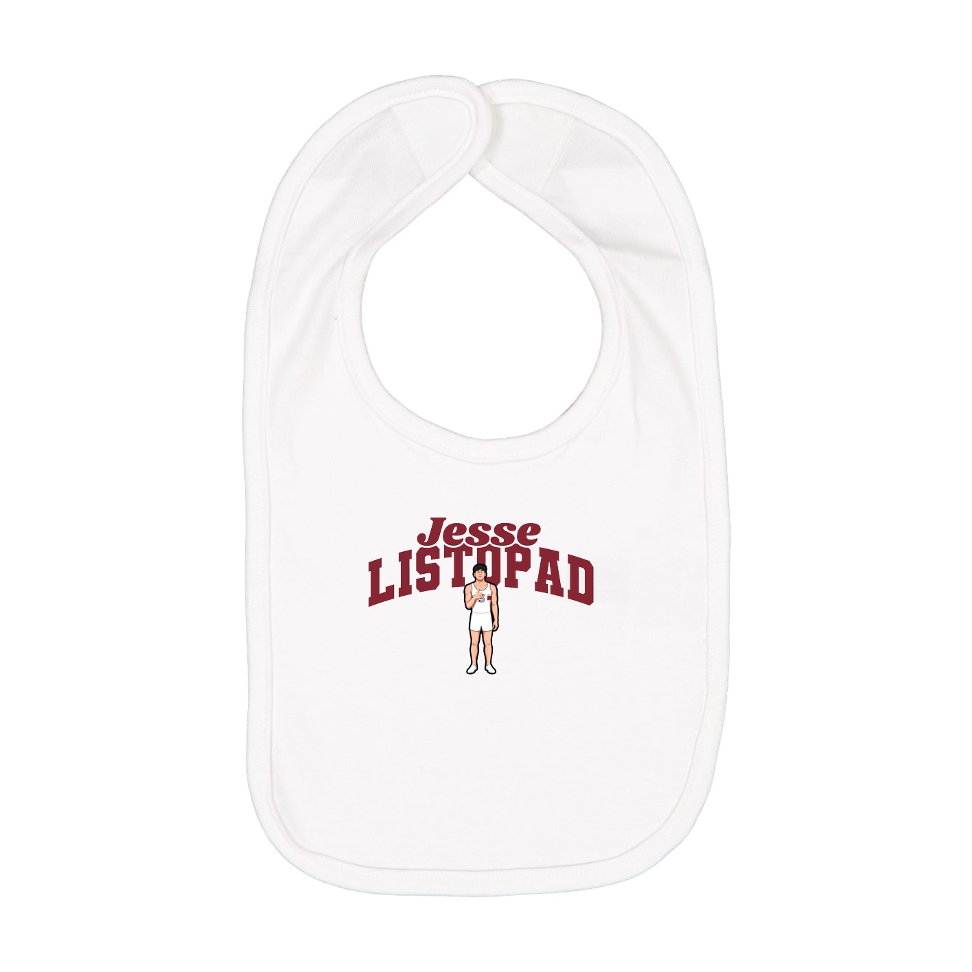 Infant Bib — Signature Arch in White