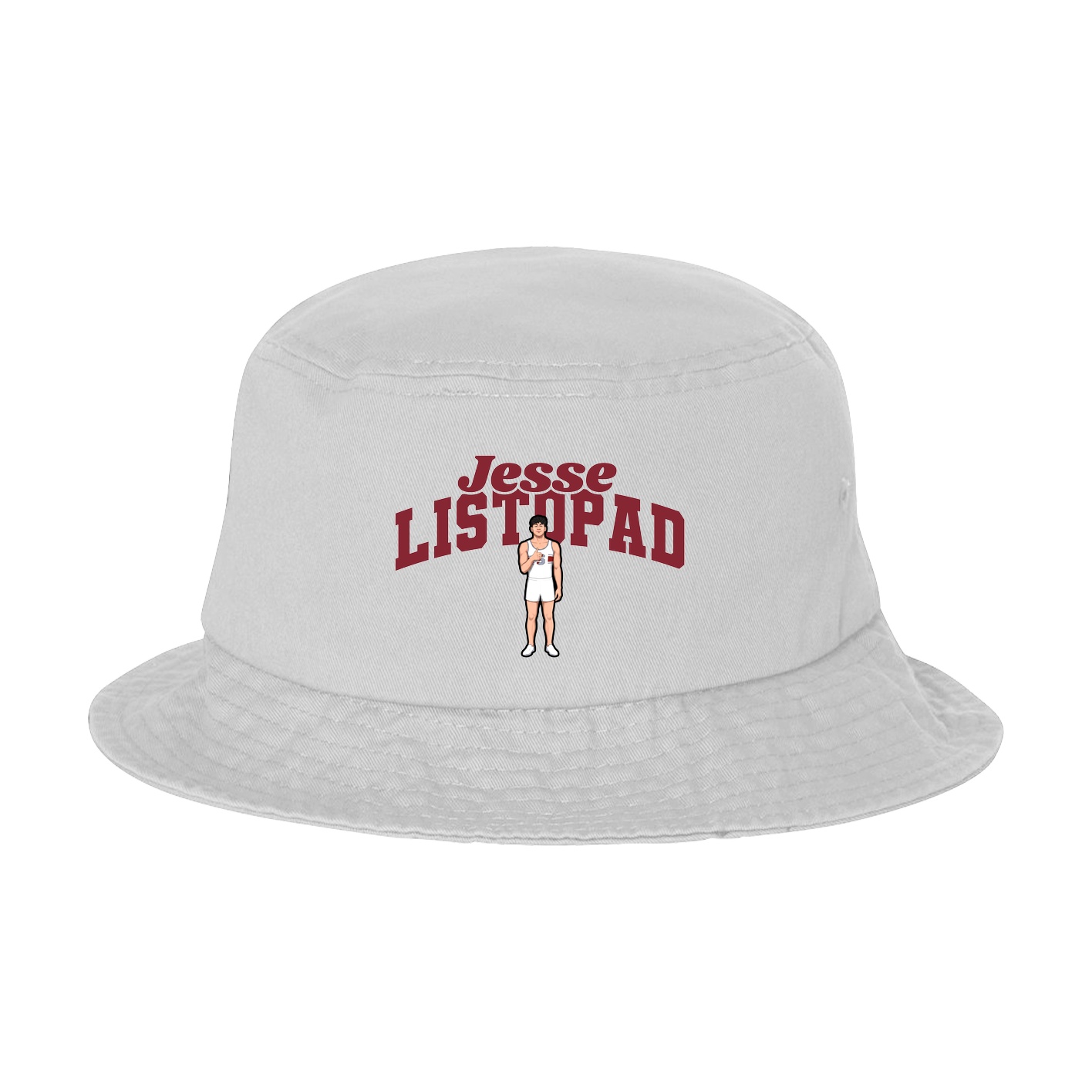 Bucket Cap — Signature Arch in White