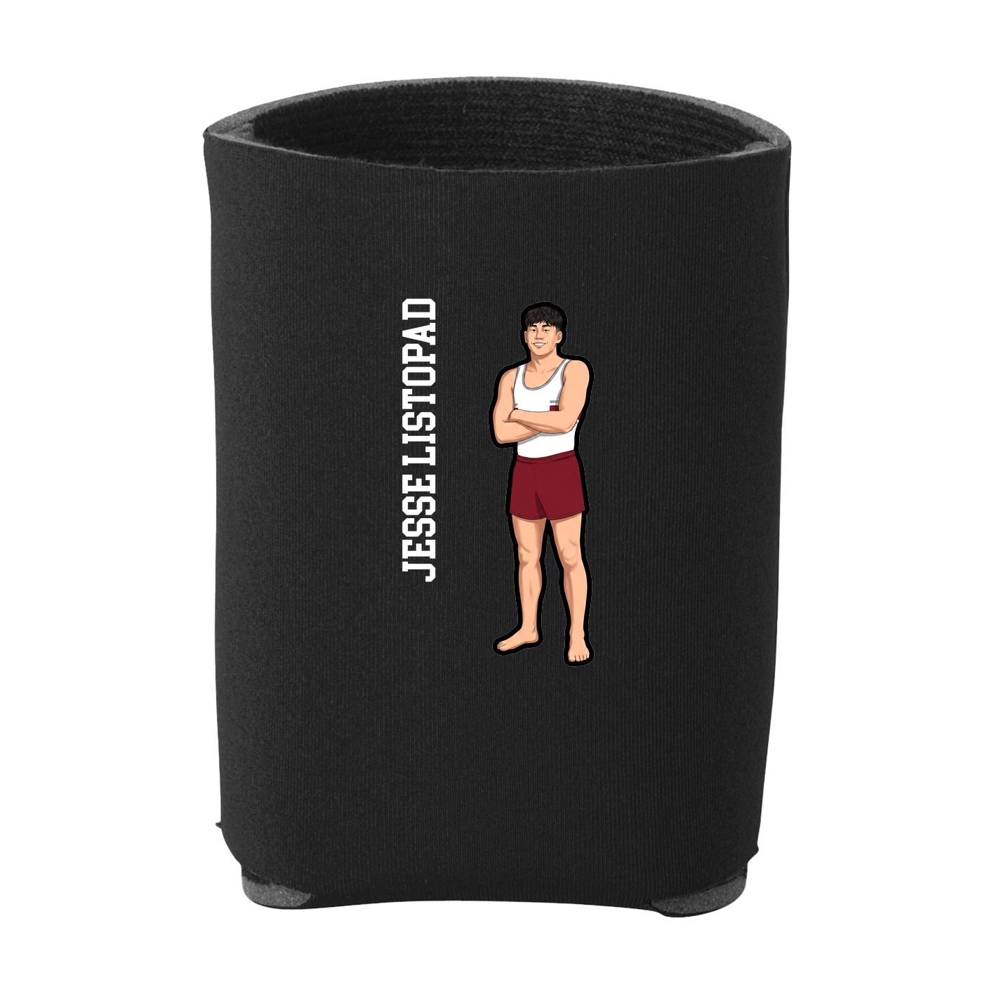 Can Holder — Name Vertical in Black