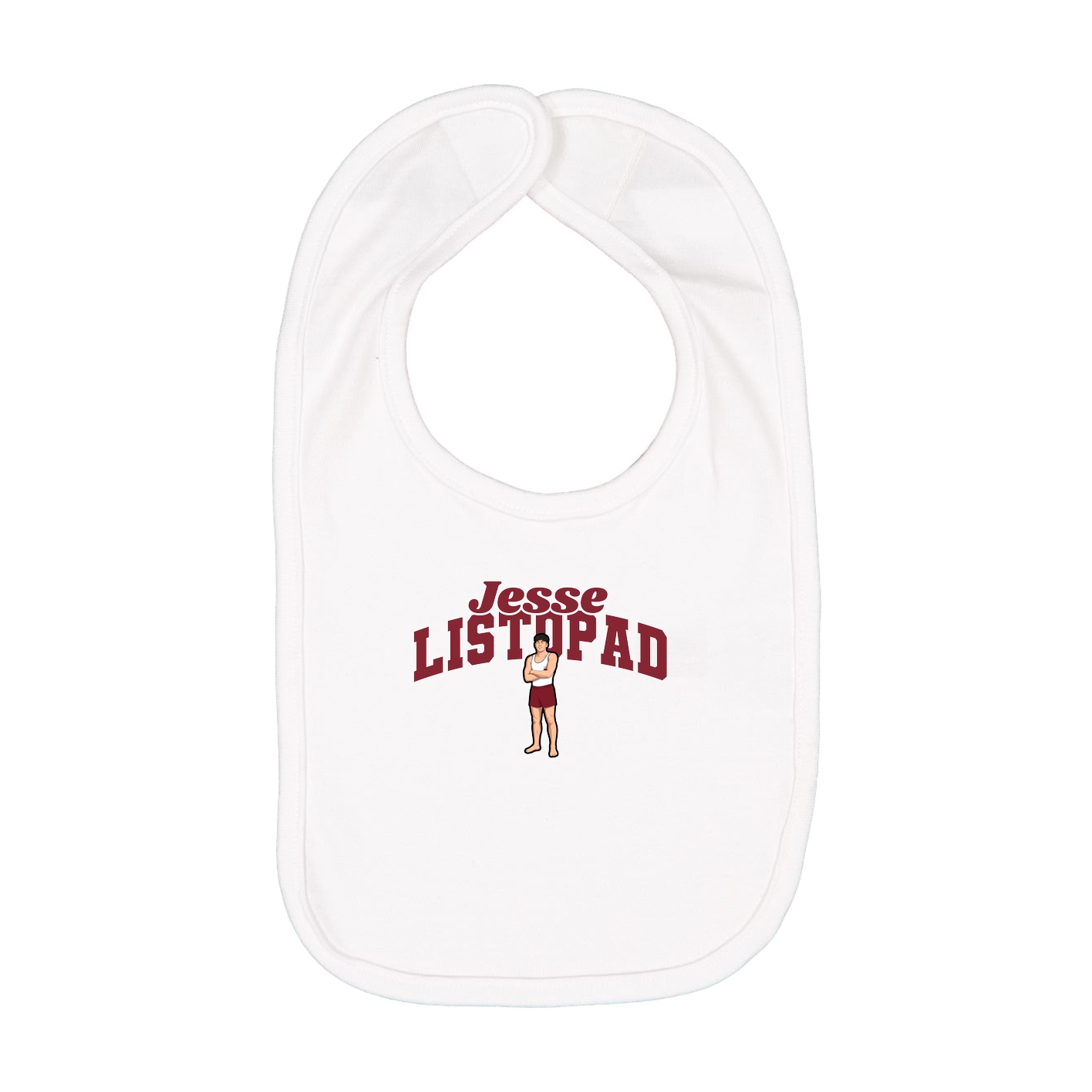 Infant Bib — Signature Arch in White