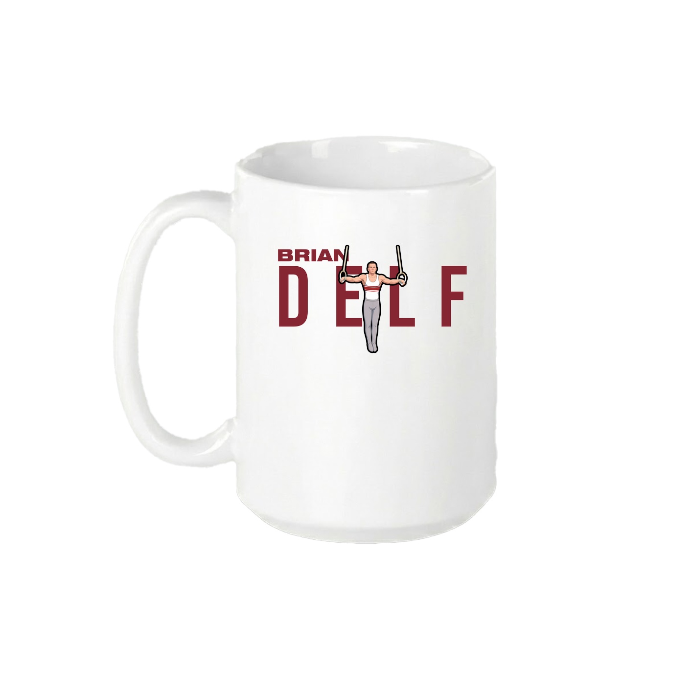 15oz Coffee Mug — Player Name in White