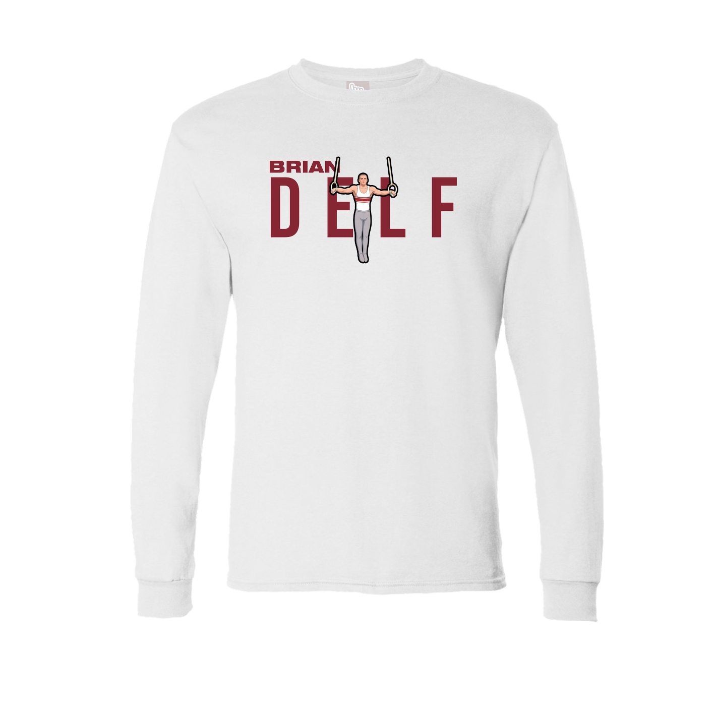 Long Sleeve Tee — Player Name in White