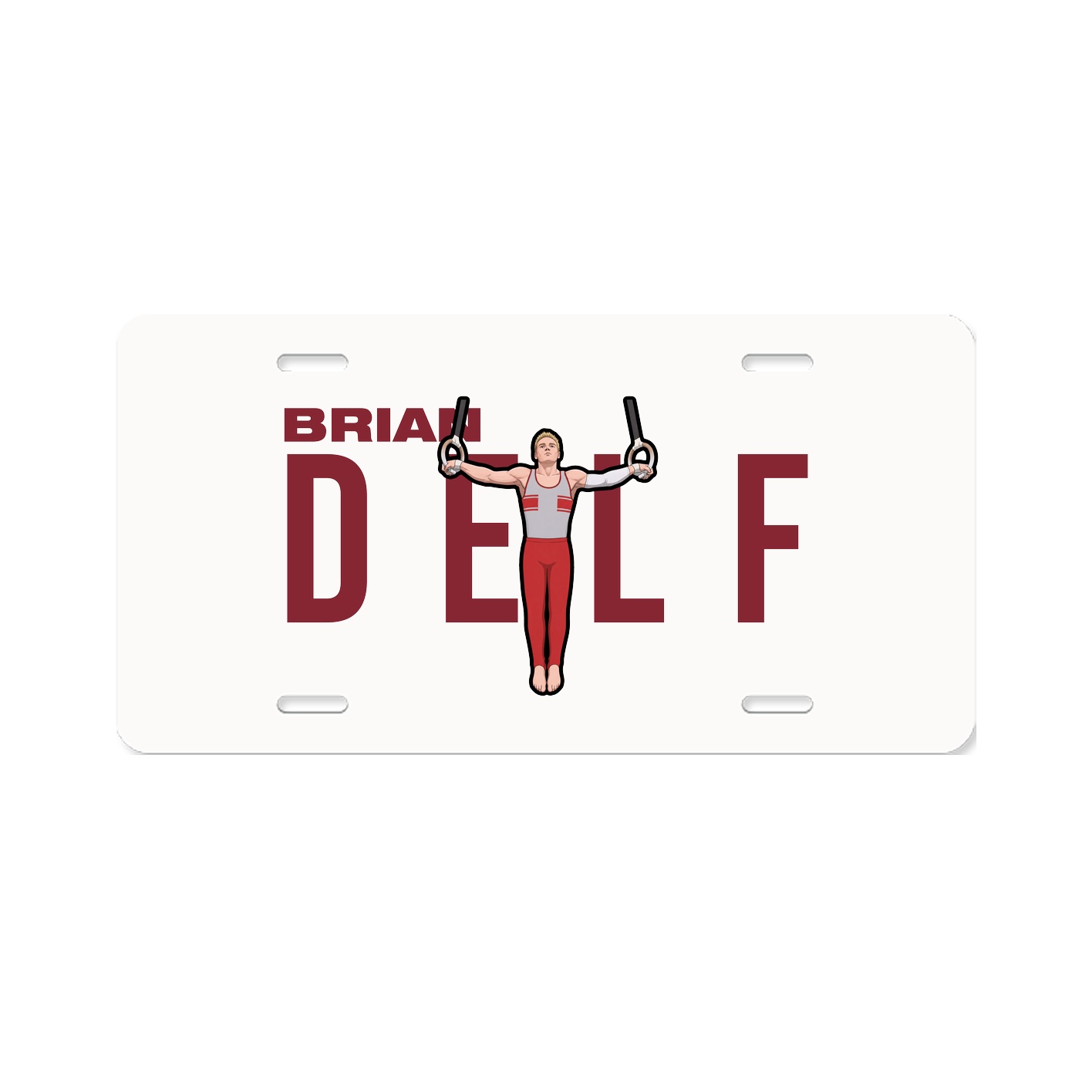 License Plate — Player Name in Classic