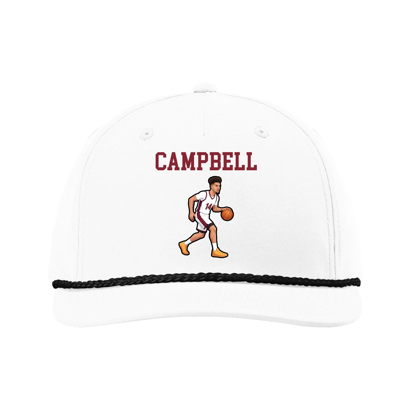 Five-Panel Classic Rope Cap — Shirsey in White