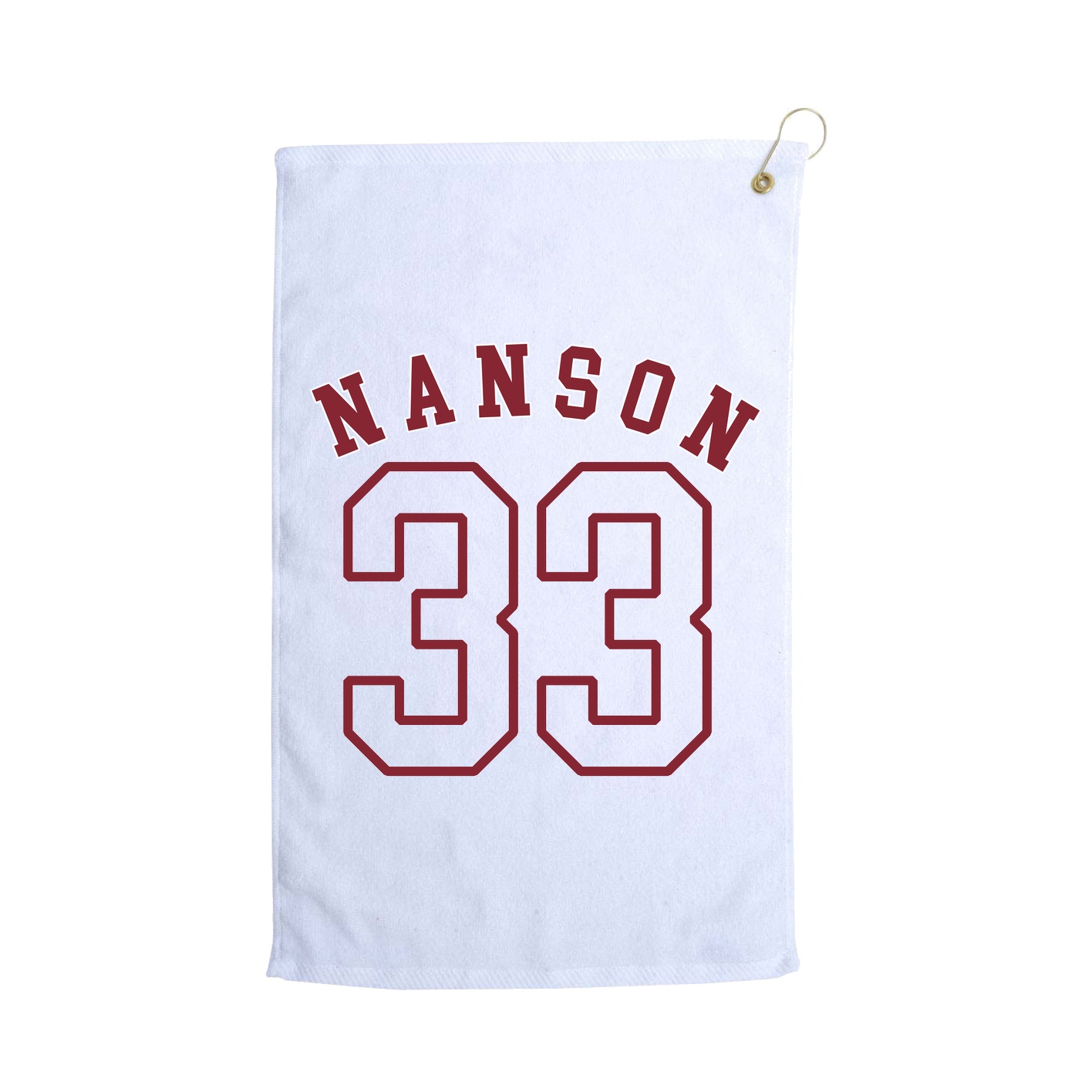 Golf Towel — Shirsey Arch in White