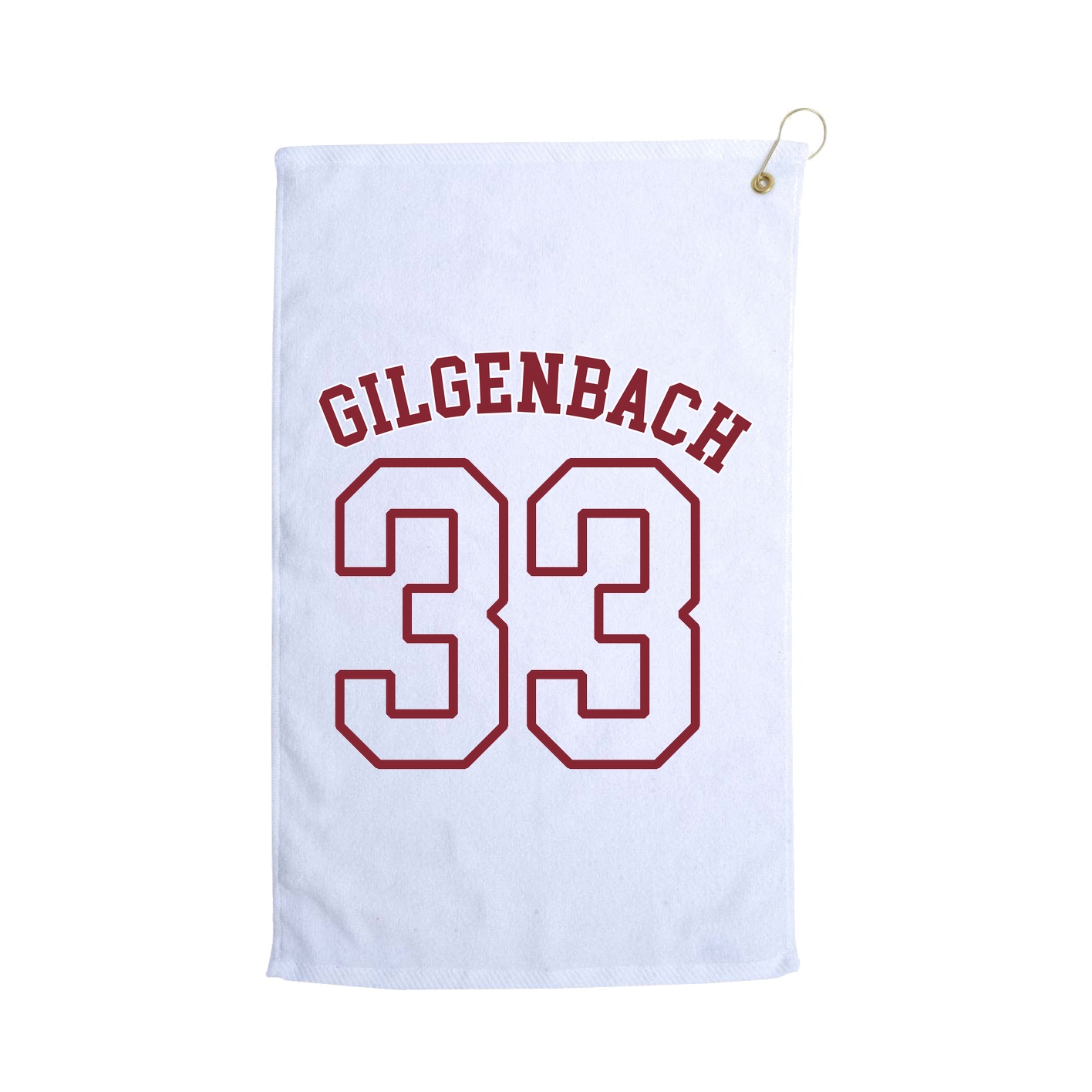 Golf Towel — Shirsey Arch in White