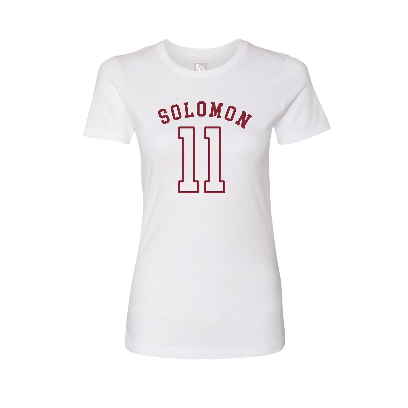 Fitted Women's Tee — Shirsey Arch in White