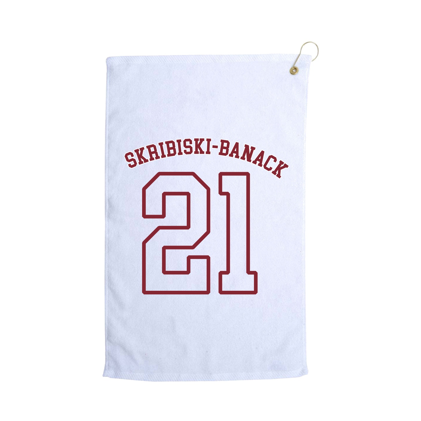 Golf Towel — Shirsey Arch in White