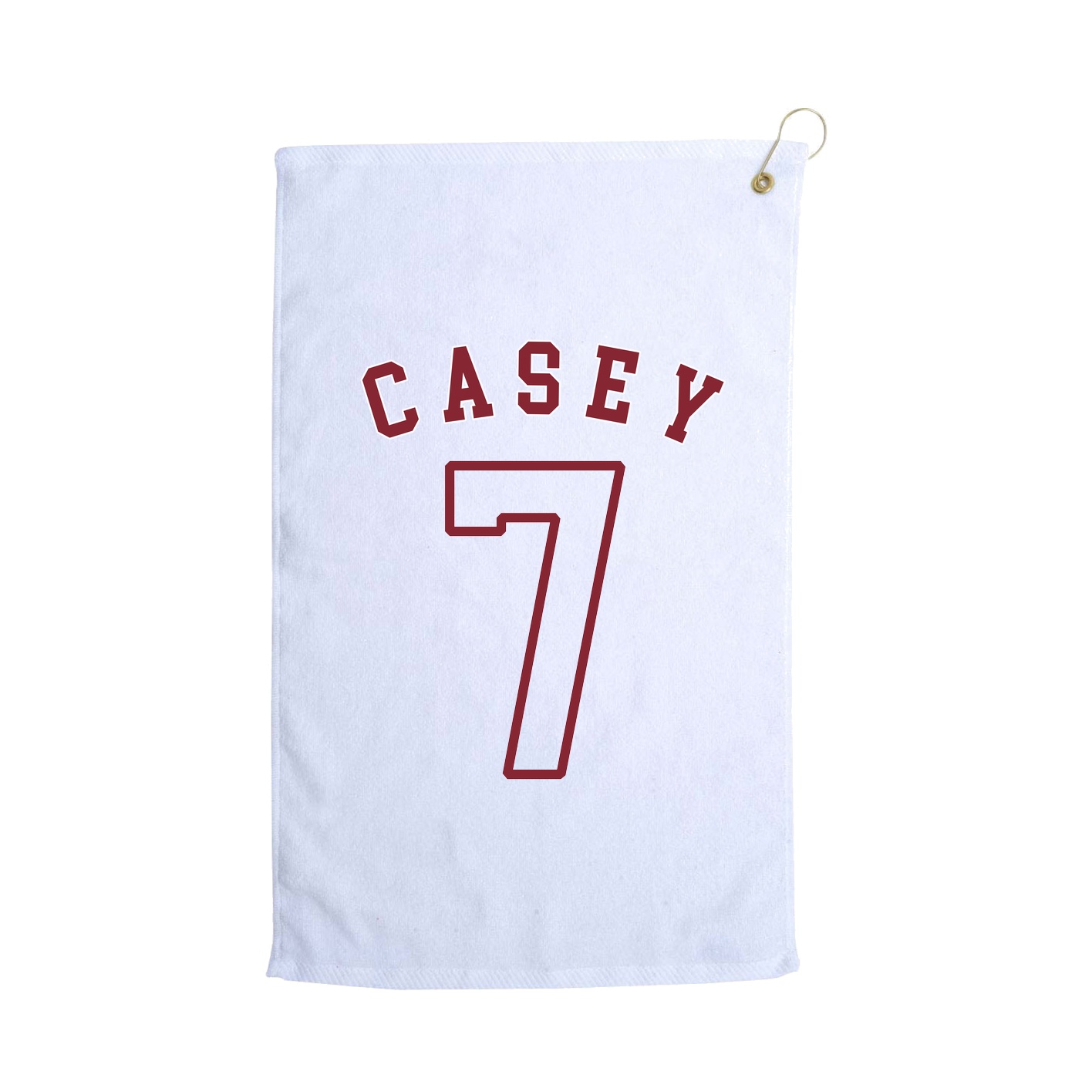 Golf Towel — Shirsey Arch in White