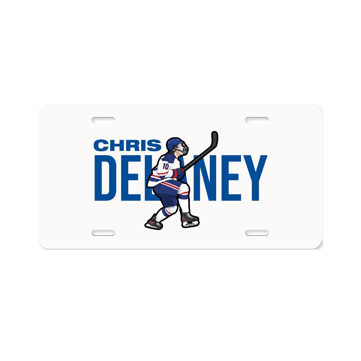 License Plate — Player Name in Classic