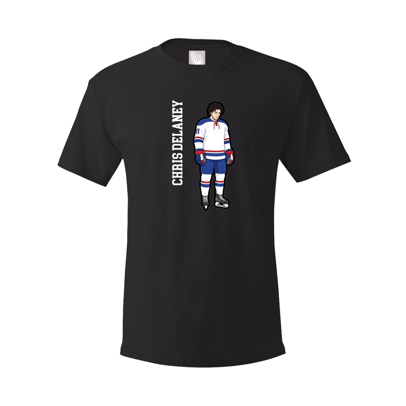 Tee — Name Vertical in Black